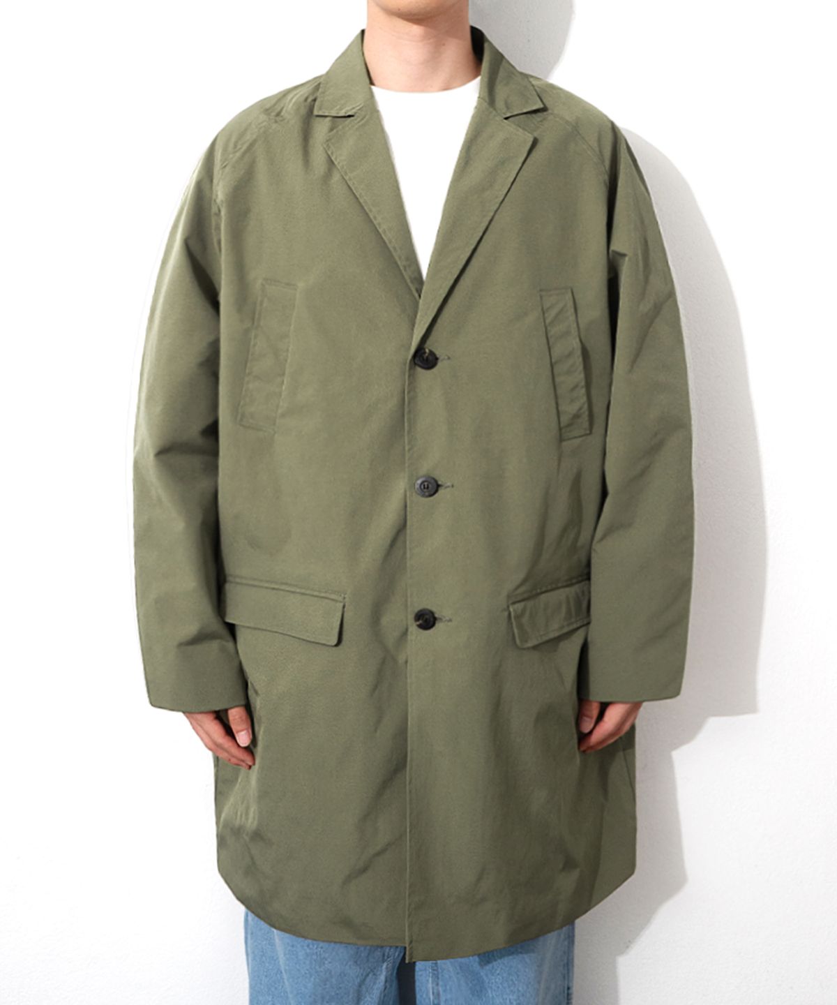 큐티에잇 가먼츠(QT8 GARMENTS) TL Oversized Raglan Coat (Olive)