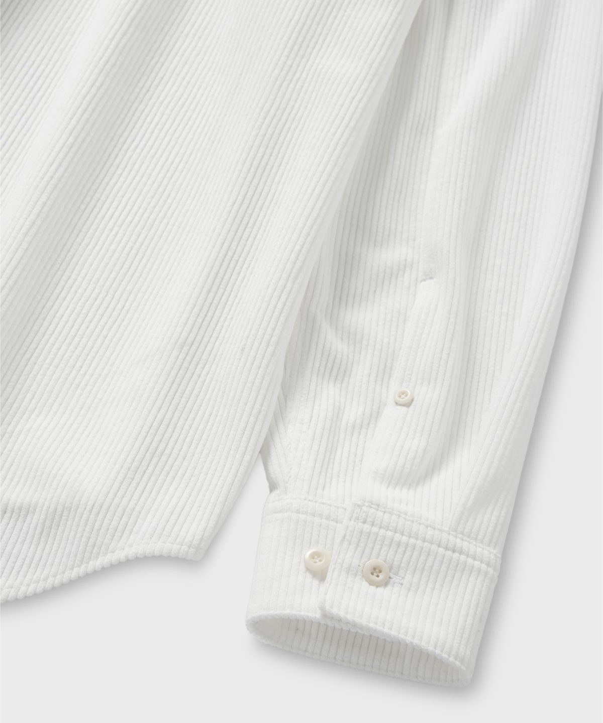 넌블랭크(NONBLANK) 에센셜 코듀로이 셔츠_WHITE