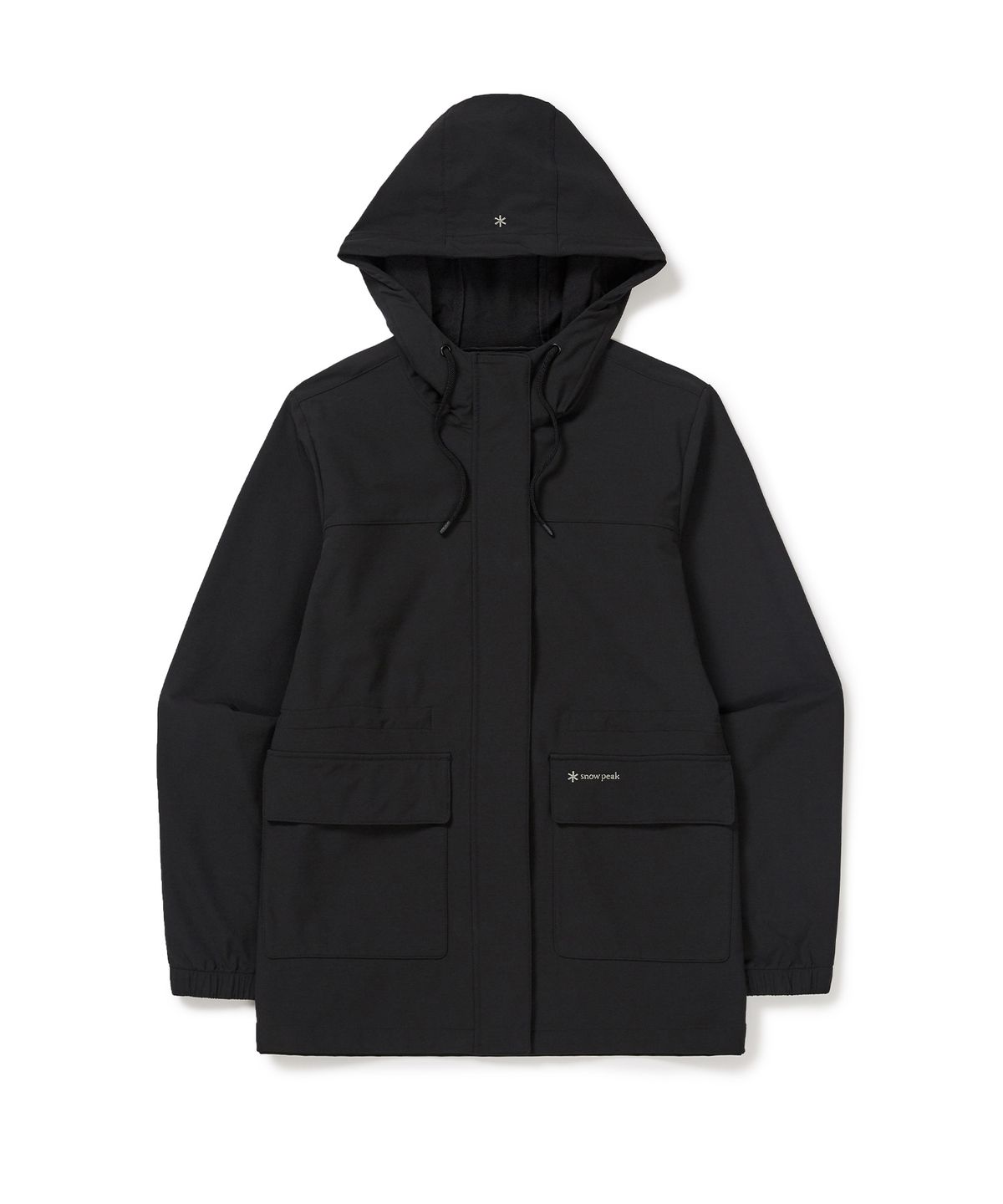 스노우피크 어패럴(SNOWPEAK APPAREL) 라고 여성 중기장 후드 자켓 (S24FWTJK35) Black