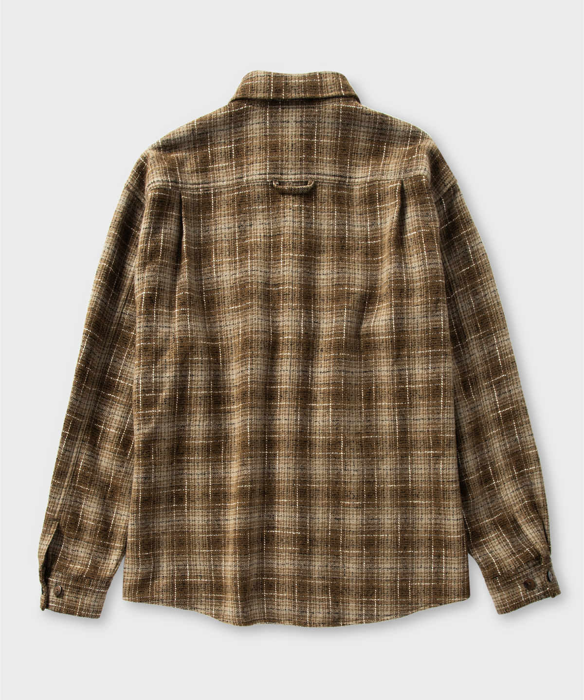 넌블랭크(NONBLANK) 울 체크 셔츠_BROWN