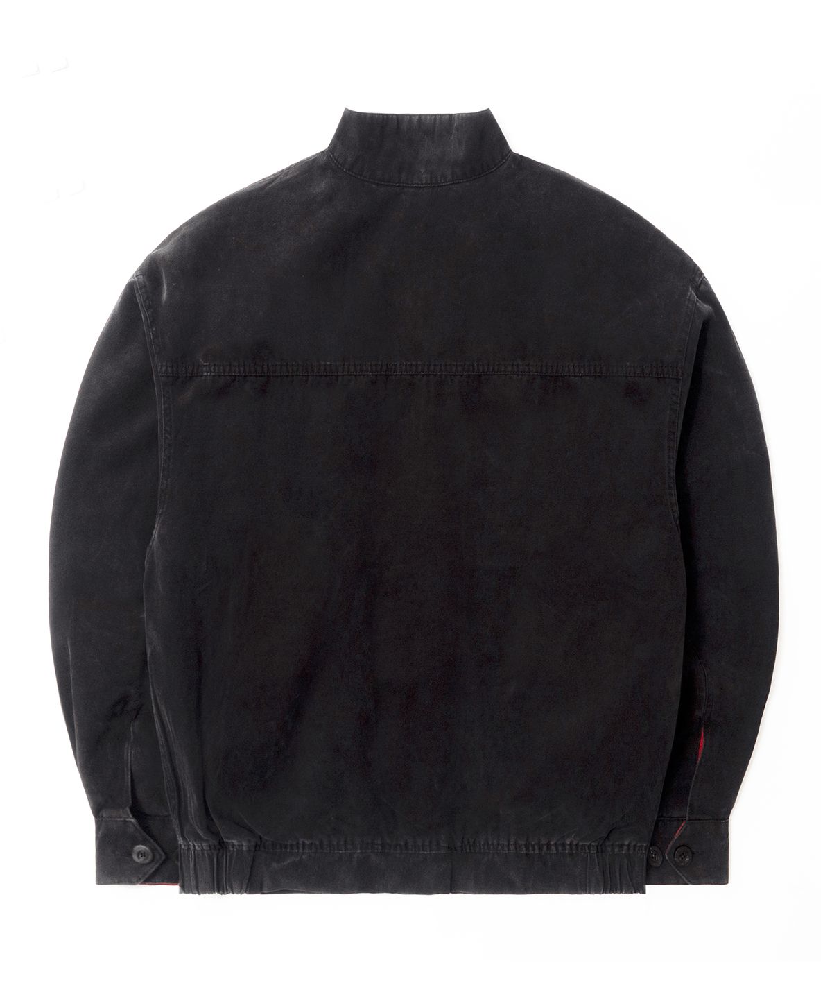 큐티에잇 가먼츠(QT8 GARMENTS) LB Washed Oxford Harrington Jacket (Black)