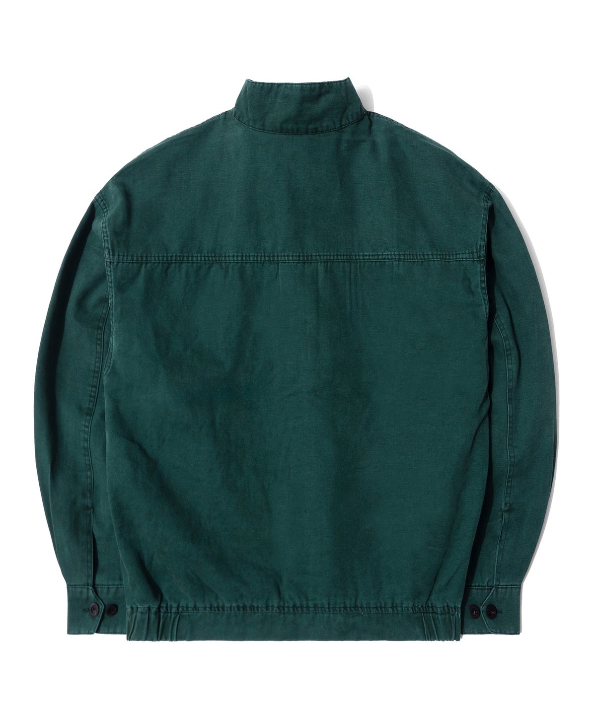 큐티에잇 가먼츠(QT8 GARMENTS) LB Washed Oxford Harrington Jacket (Dark Green)
