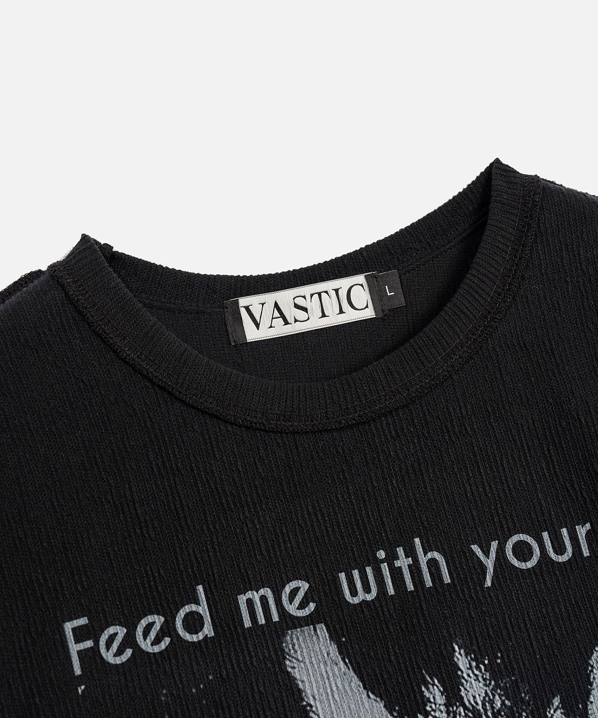 바스틱(VASTIC) 리버스 피드 미 롱슬리브_블랙