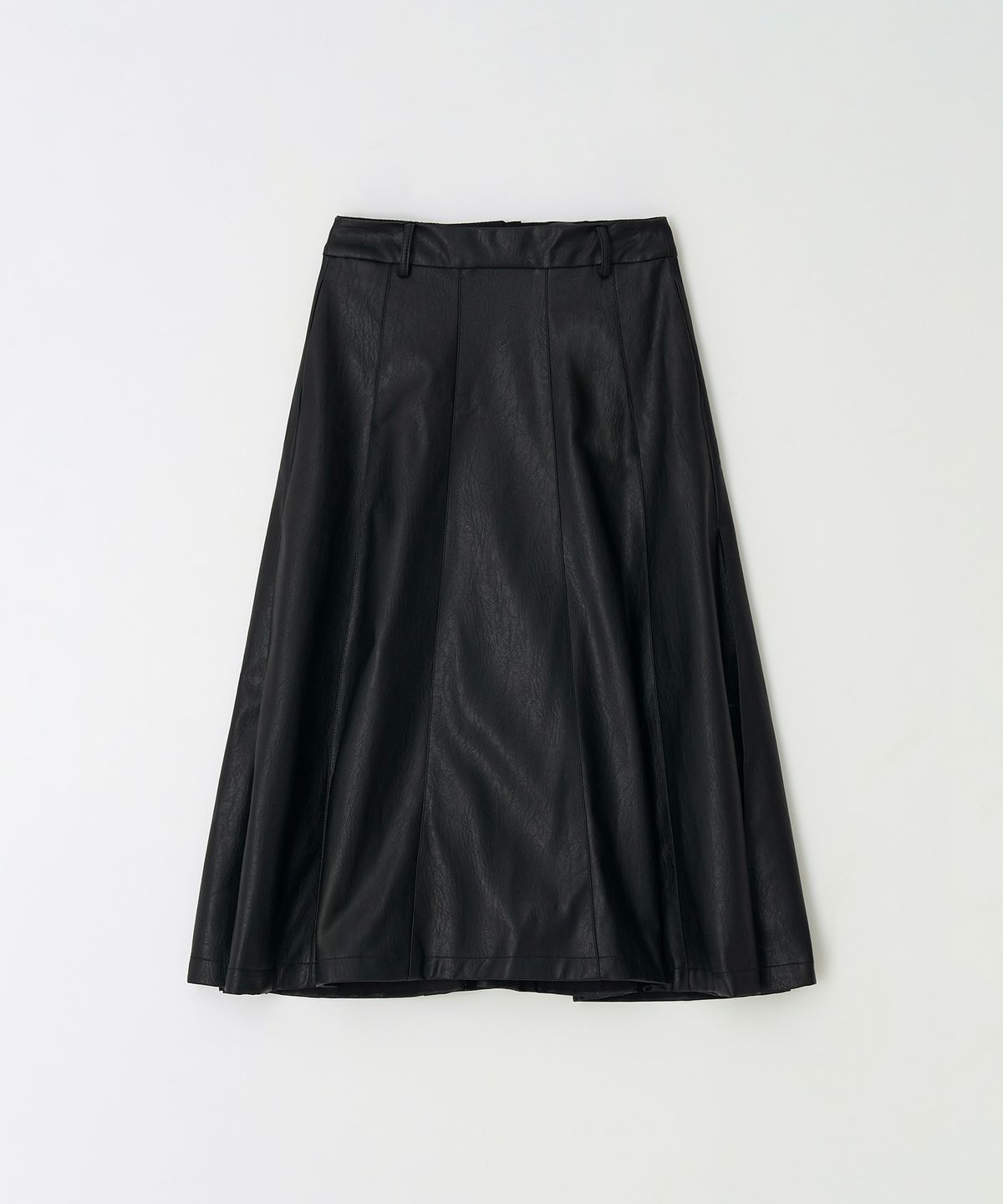 더페니(THE PENNY) LEATHER LONG SKIRT - Black