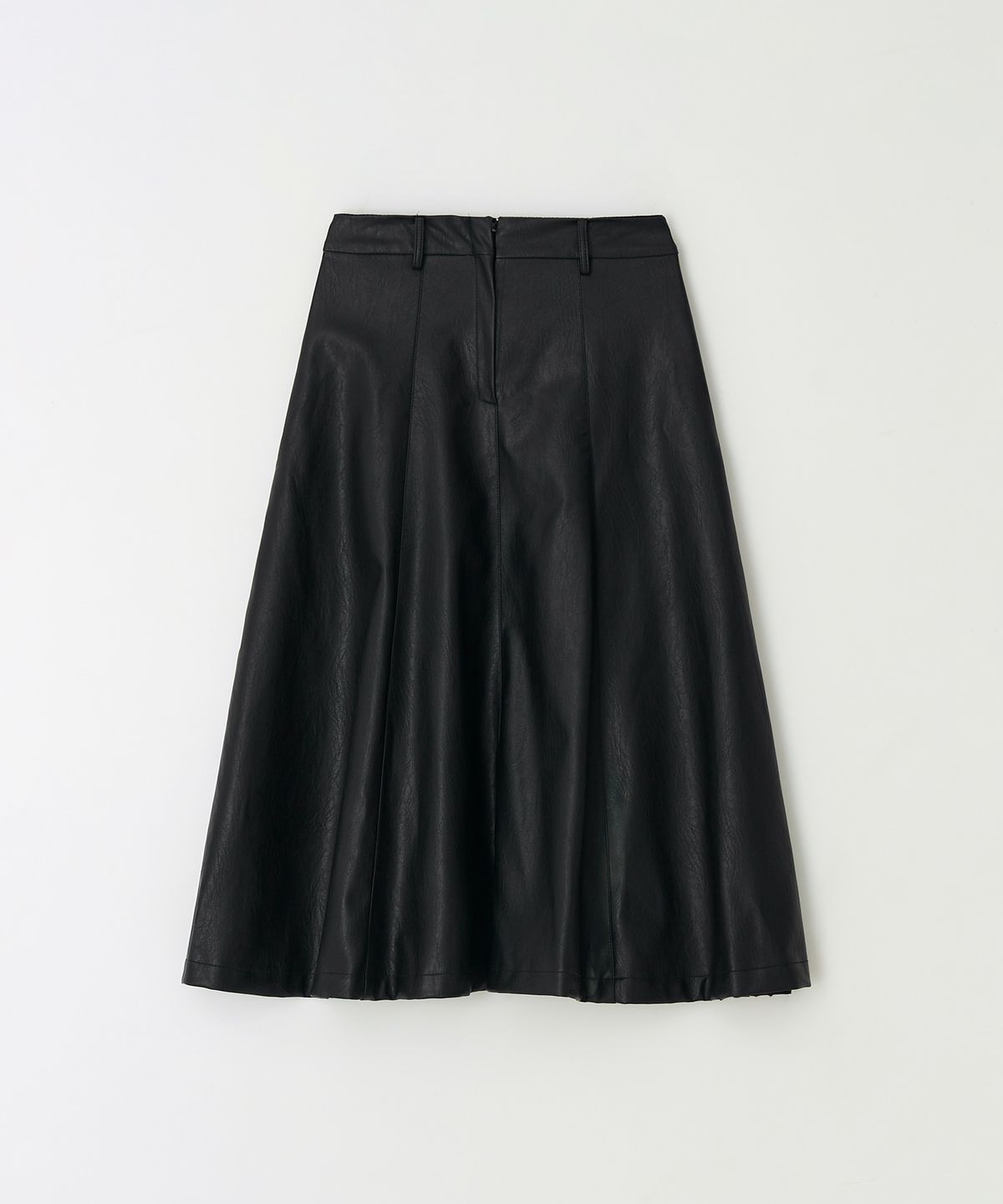 더페니(THE PENNY) LEATHER LONG SKIRT - Black