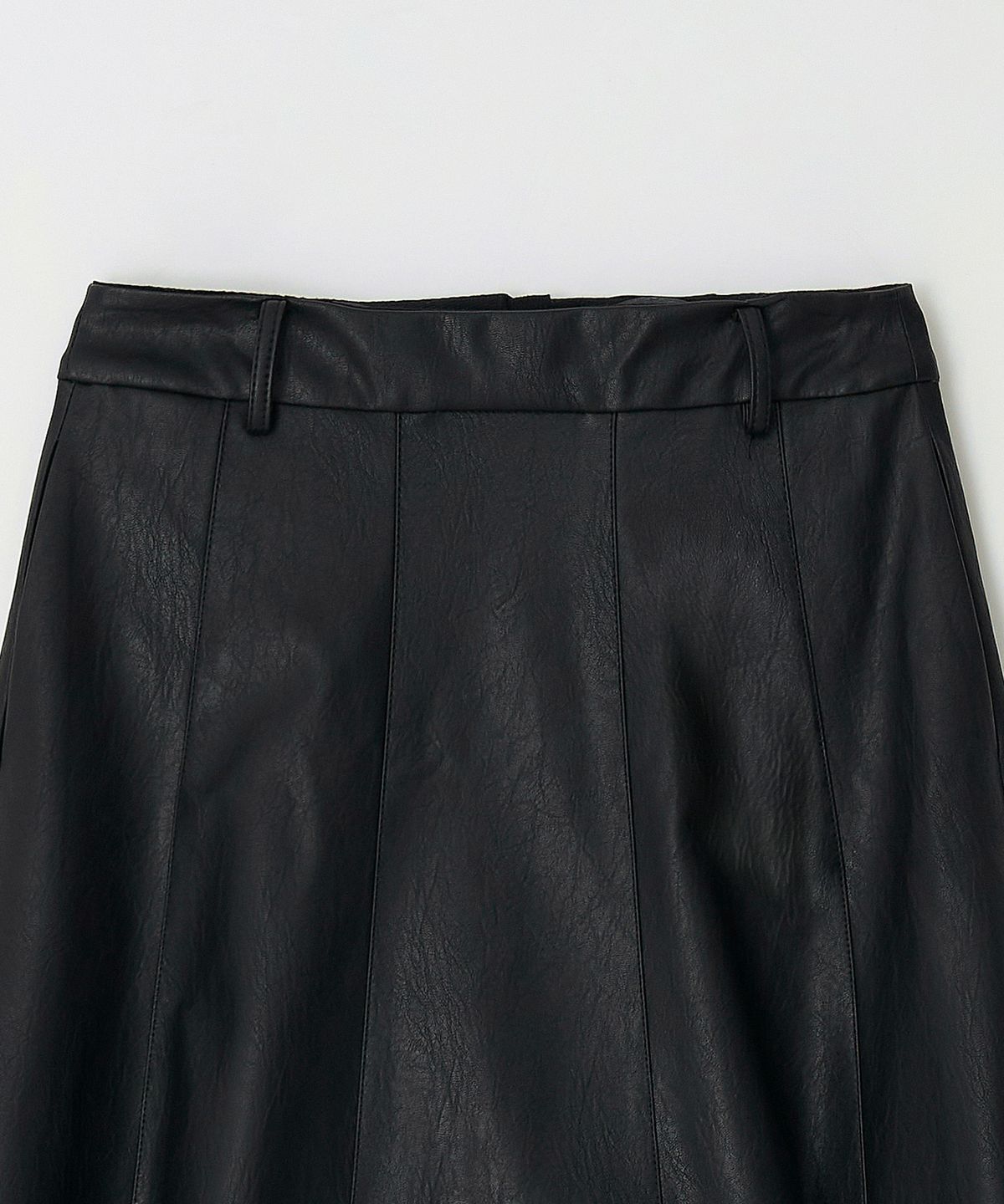 더페니(THE PENNY) LEATHER LONG SKIRT - Black