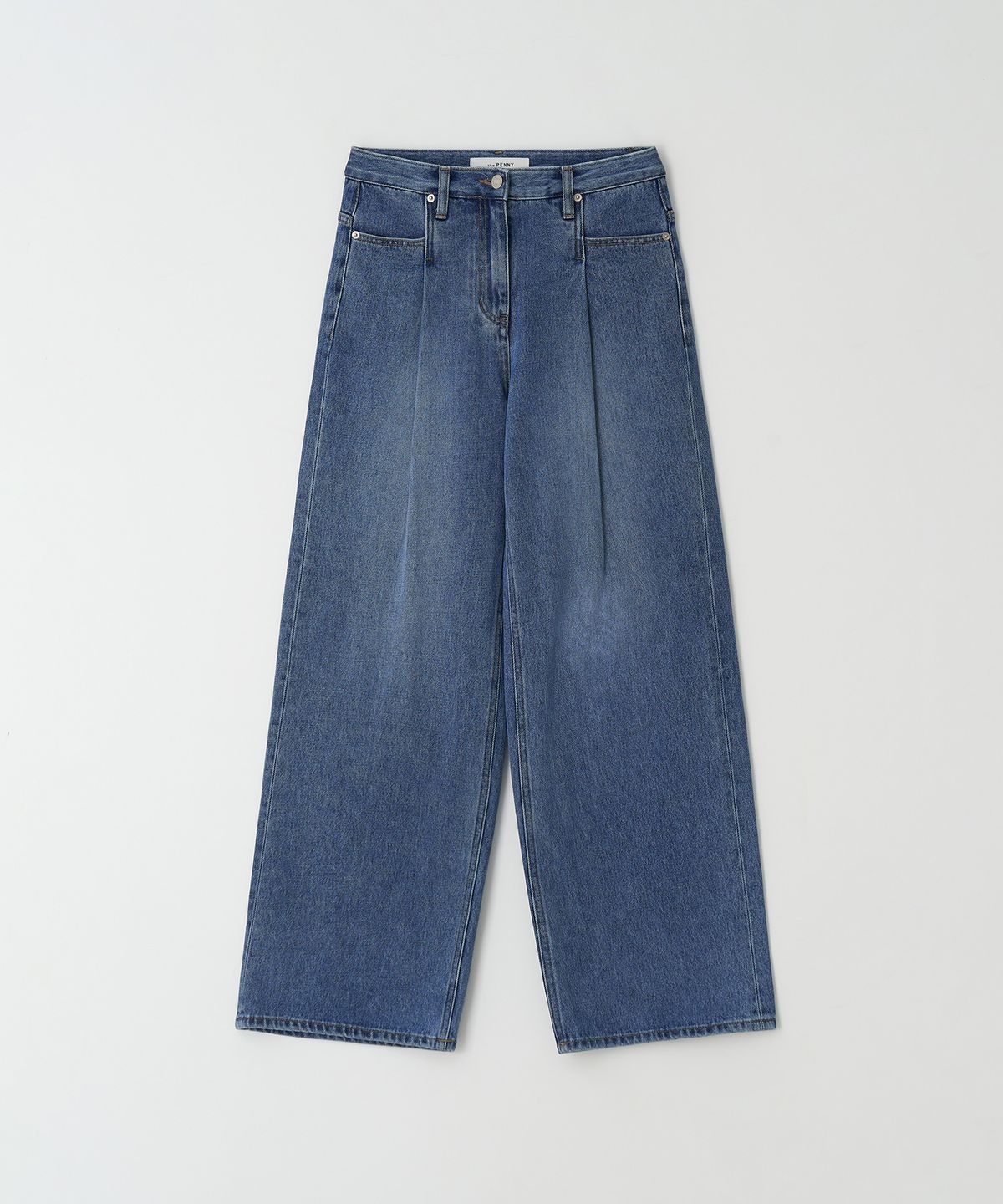 더페니(THE PENNY) ONETUCK WIDE DENIM - Blue