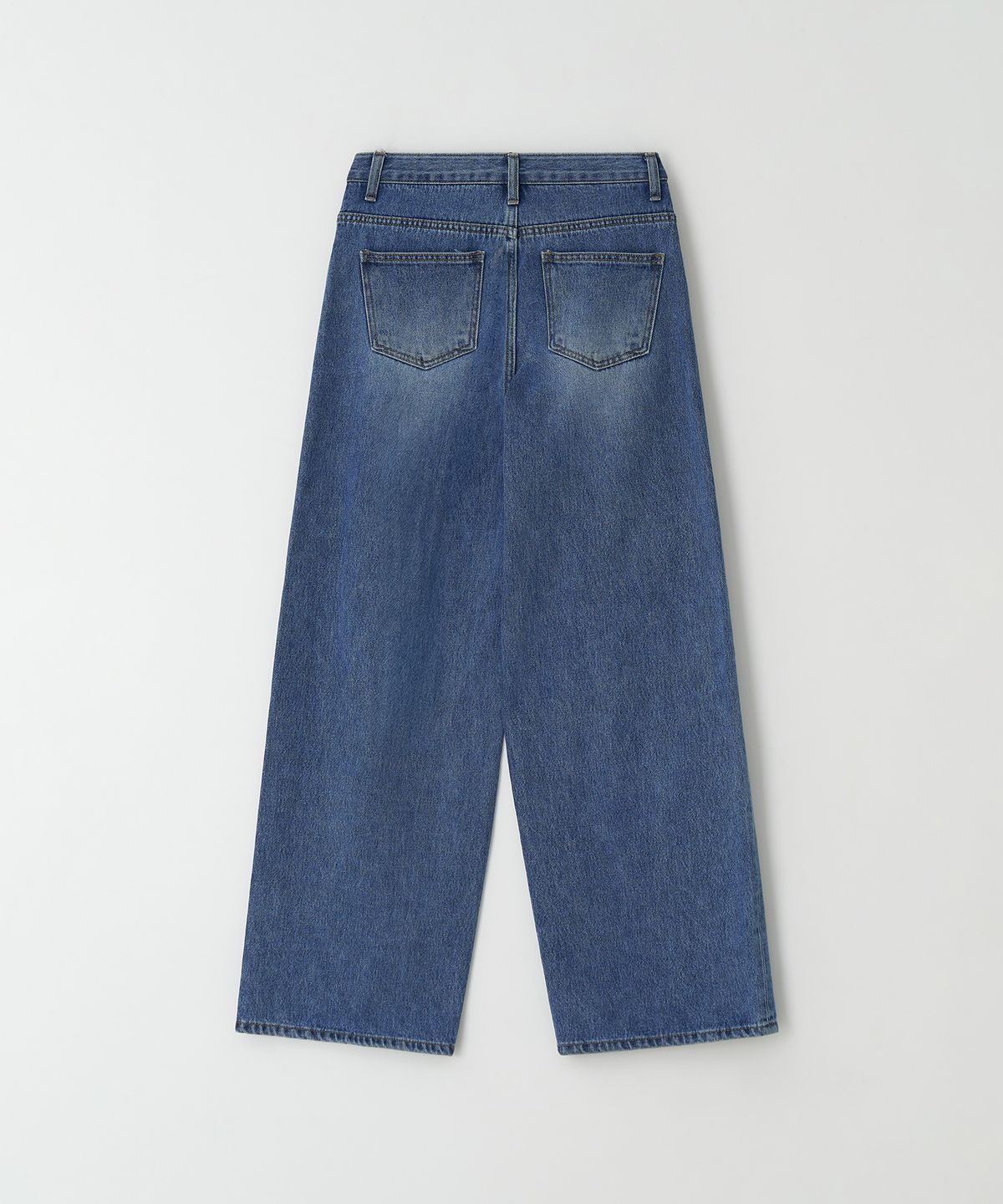 더페니(THE PENNY) ONETUCK WIDE DENIM - Blue