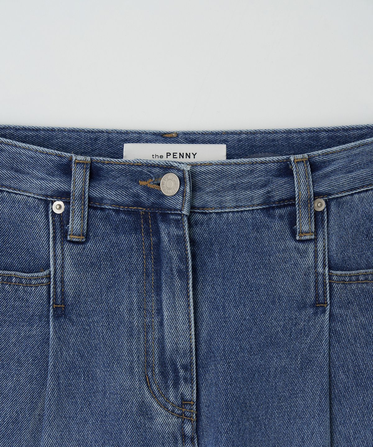 더페니(THE PENNY) ONETUCK WIDE DENIM - Blue