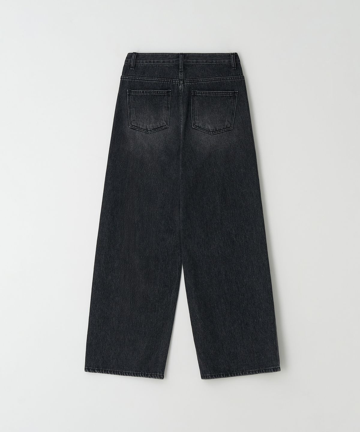 더페니(THE PENNY) ONETUCK WIDE DENIM - Black