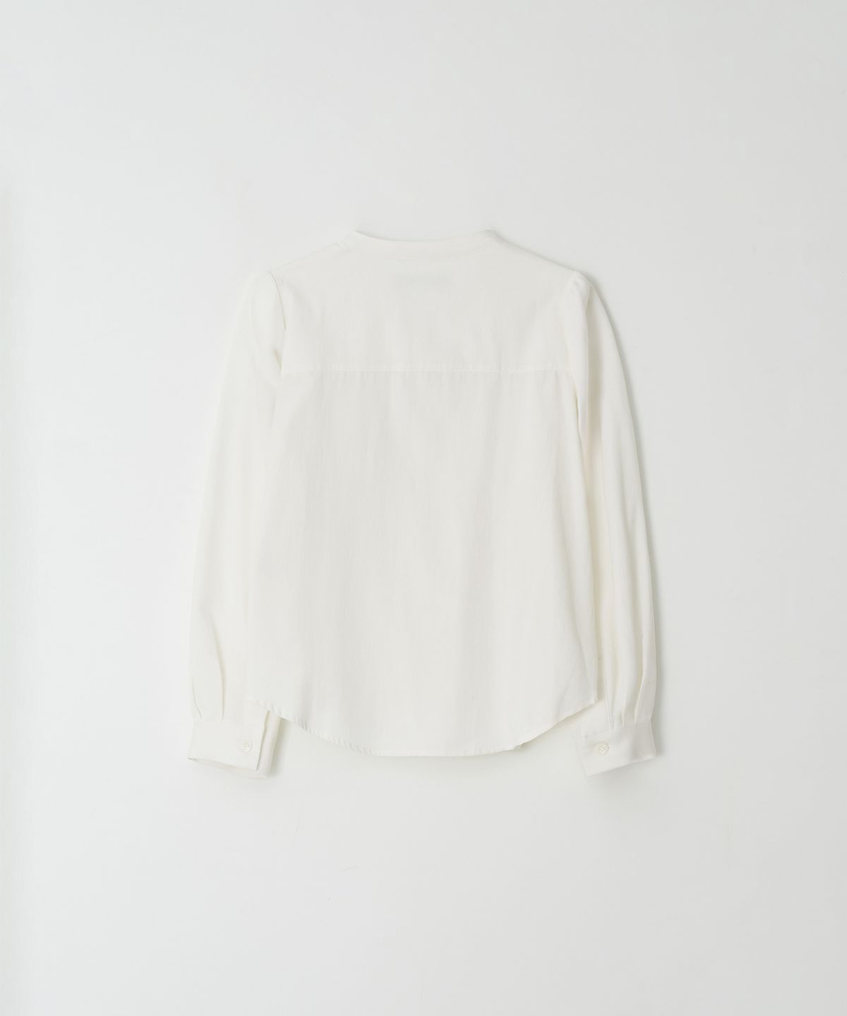 더페니(THE PENNY) PINTUCK RUFFLE BLOUSE - Ivory