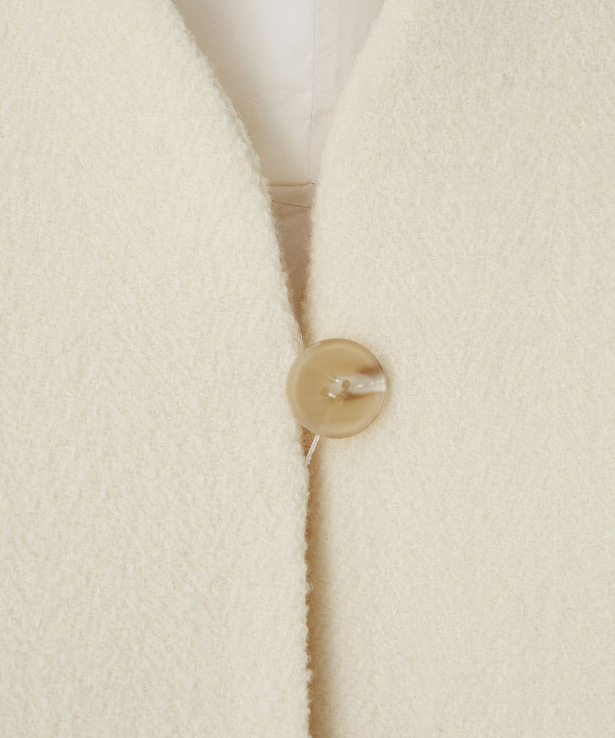 더페니(THE PENNY) V NECK SHORT COAT - Ivory