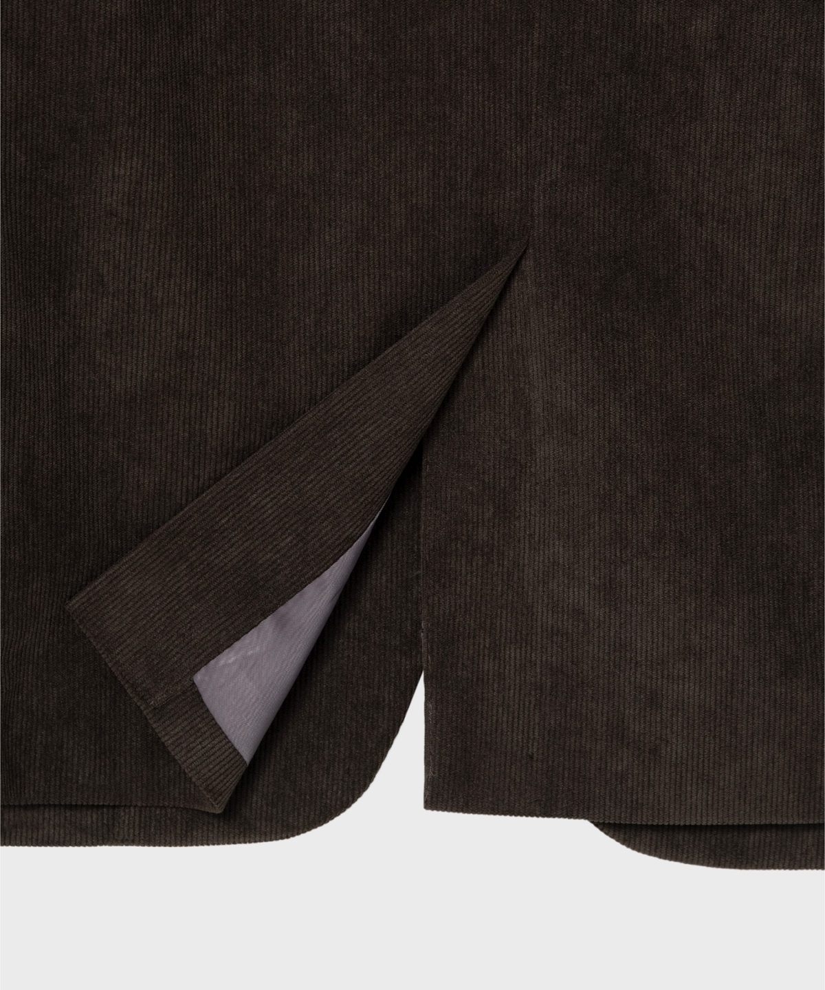 넌블랭크(NONBLANK) 코듀로이 세미 오버 핏 블레이저_DARK BROWN