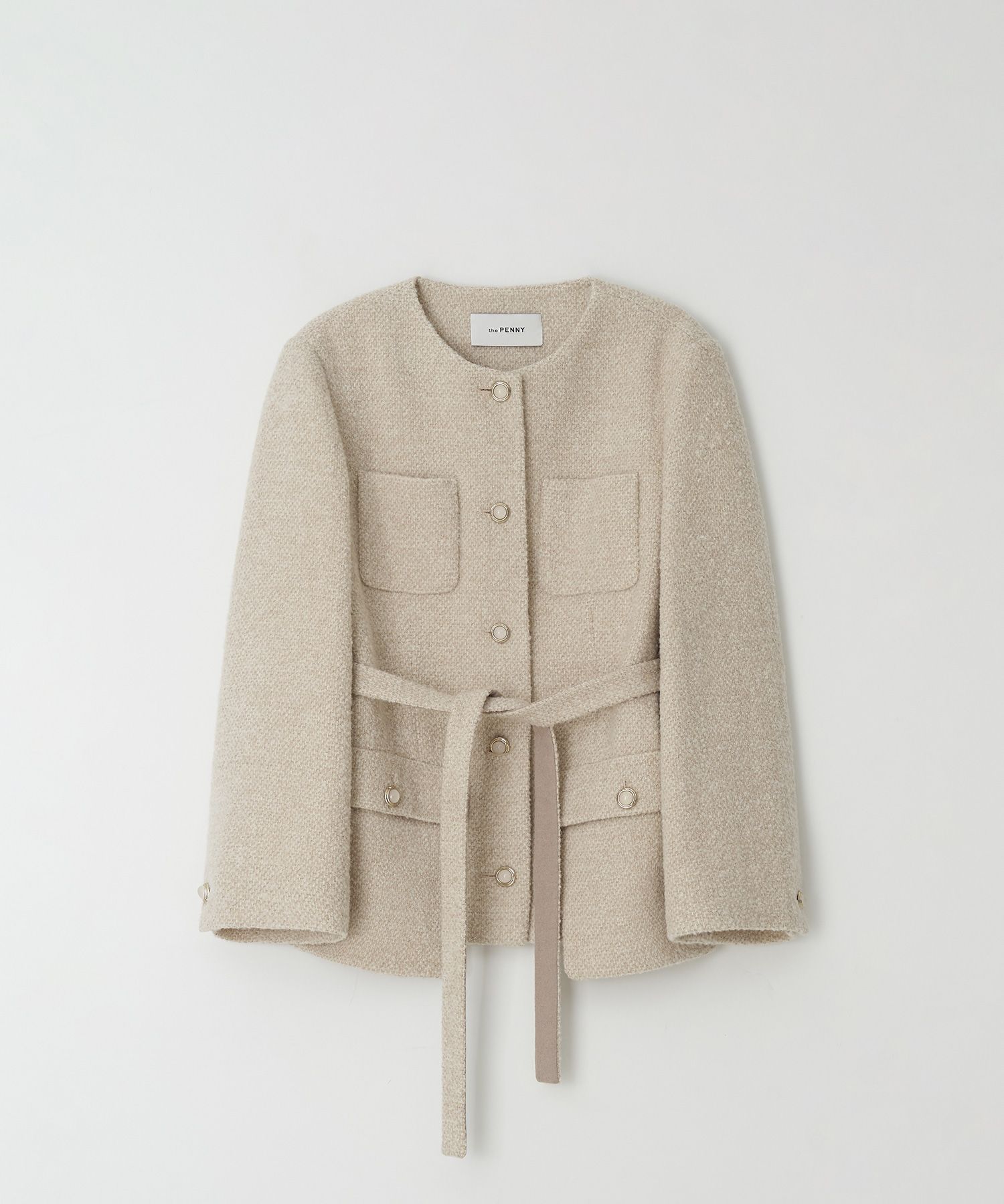 ことり様Eaphi eaphi wool tweed jacket camel Eaphi Wool Tweed Jacket