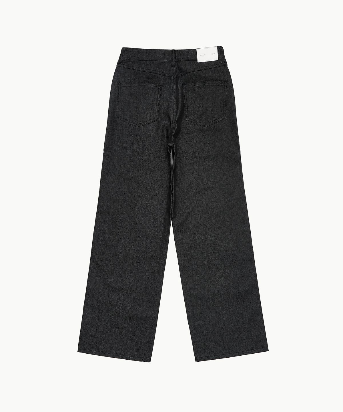 아모멘토(AMOMENTO) COLORED STRAIGHT FIT DENIM_BLACK