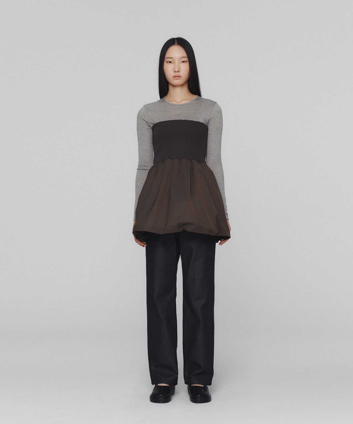 아모멘토(AMOMENTO) COLORED STRAIGHT FIT DENIM_BLACK