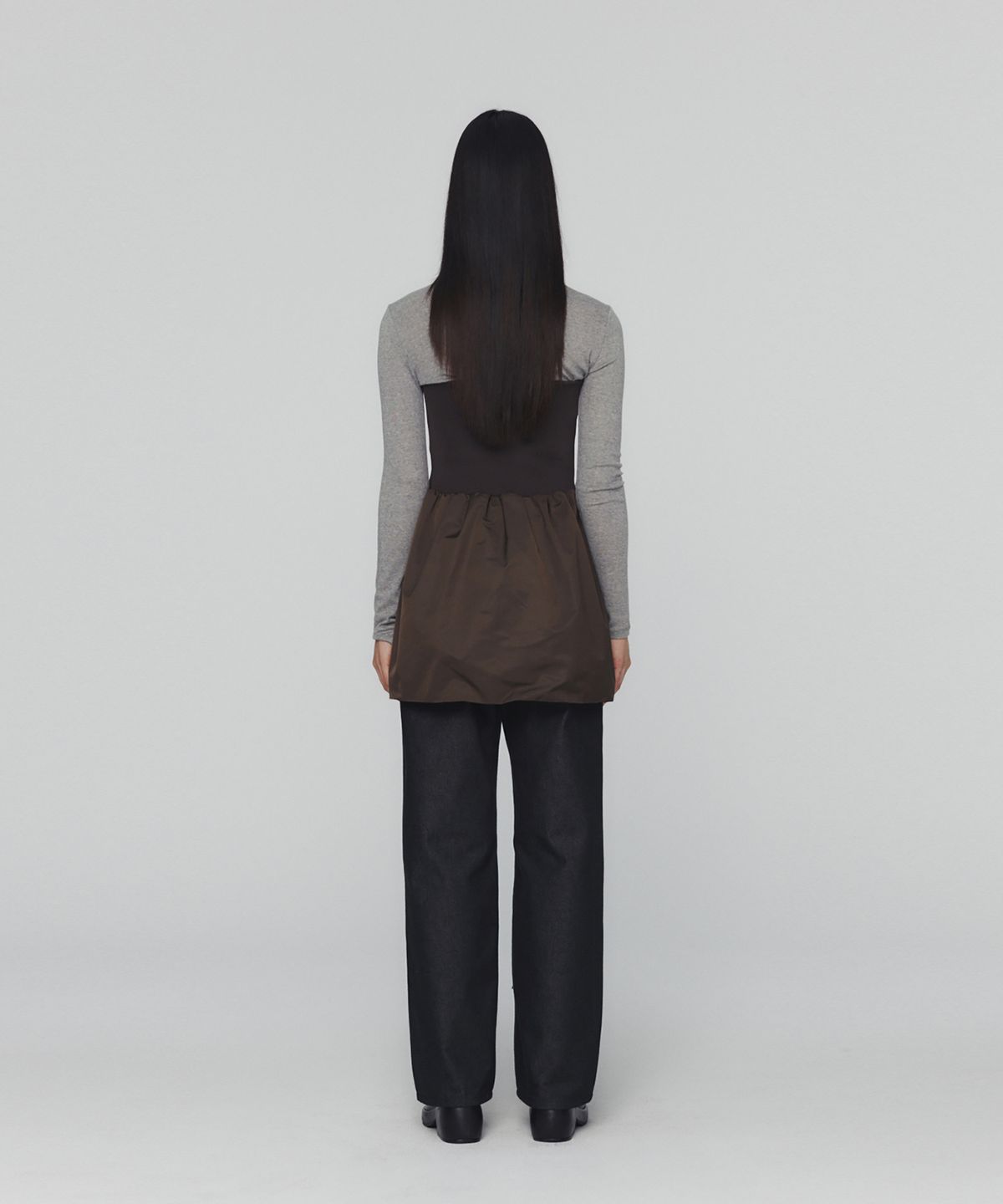 아모멘토(AMOMENTO) COLORED STRAIGHT FIT DENIM_BLACK