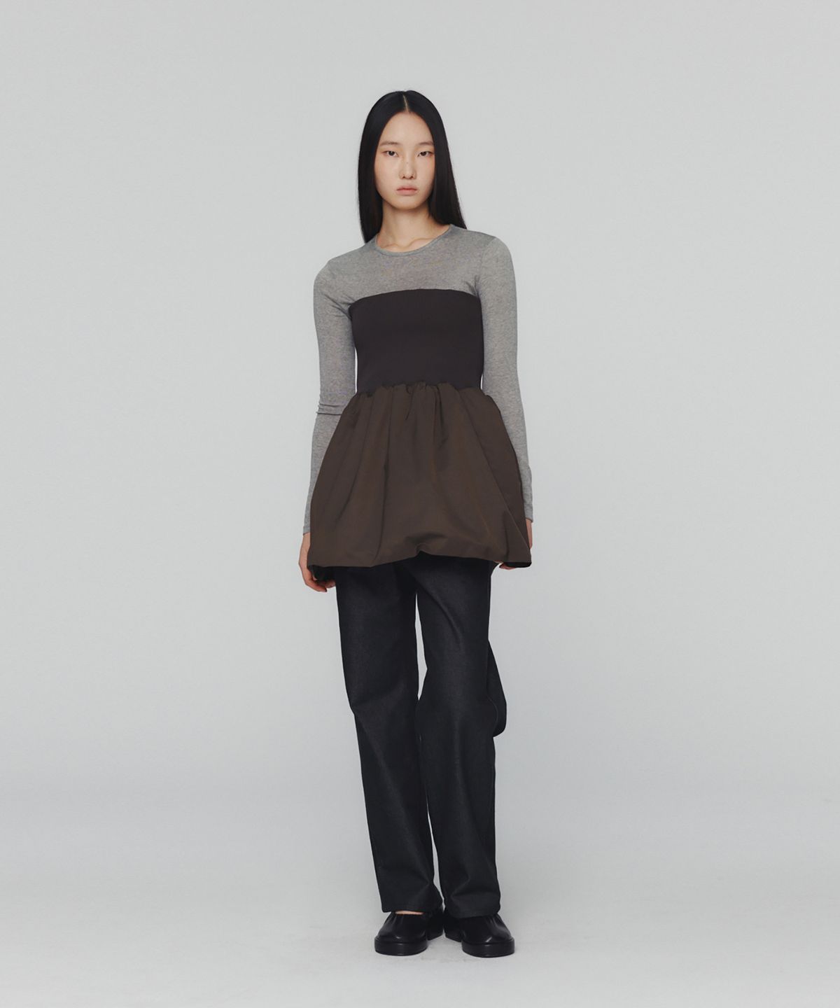 아모멘토(AMOMENTO) COLORED STRAIGHT FIT DENIM_BLACK