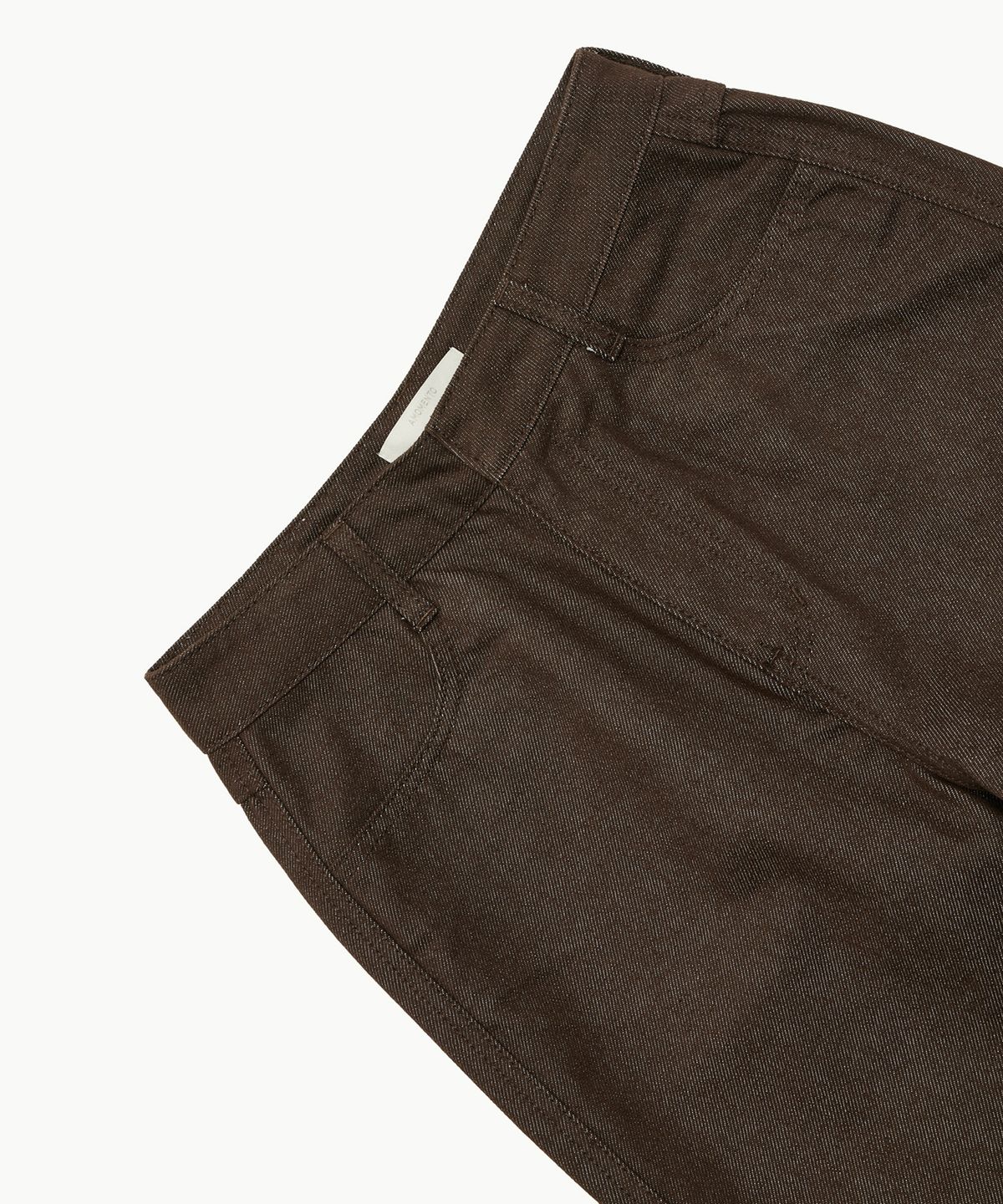 아모멘토(AMOMENTO) COLORED STRAIGHT FIT DENIM_BROWN