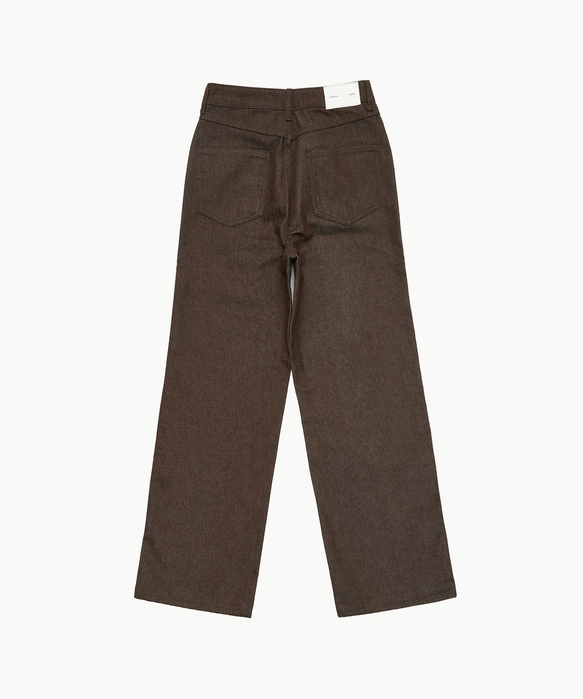 아모멘토(AMOMENTO) COLORED STRAIGHT FIT DENIM_BROWN