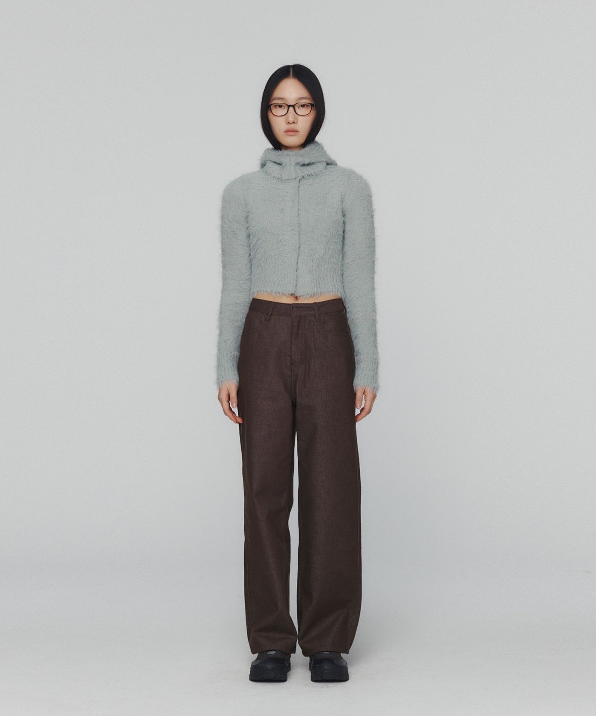 아모멘토(AMOMENTO) COLORED STRAIGHT FIT DENIM_BROWN