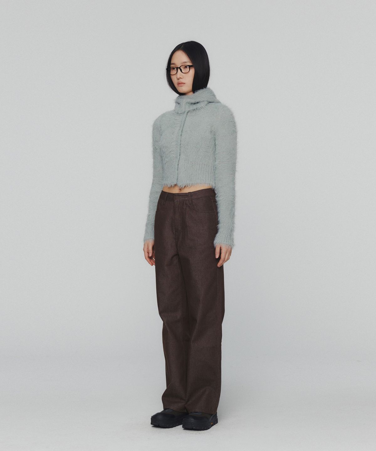 아모멘토(AMOMENTO) COLORED STRAIGHT FIT DENIM_BROWN