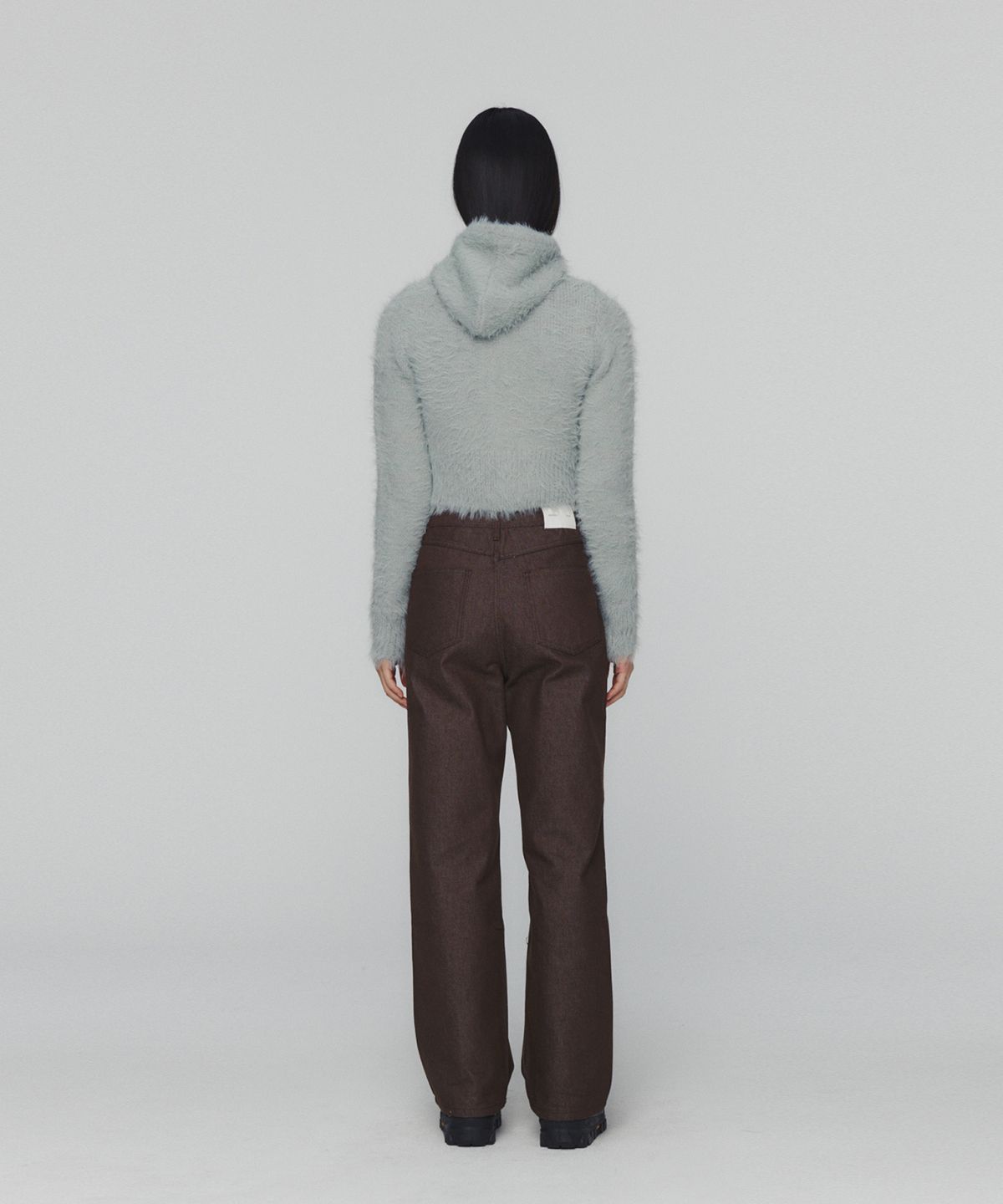 아모멘토(AMOMENTO) COLORED STRAIGHT FIT DENIM_BROWN