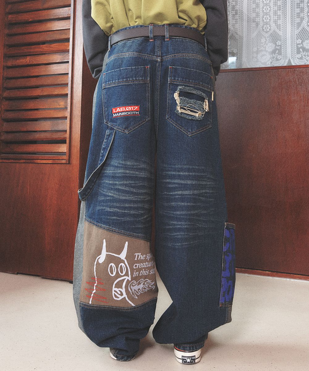 MUSINSA | MAINBOOTH LAB.017 Balloon Denim Pants(INDIGO)