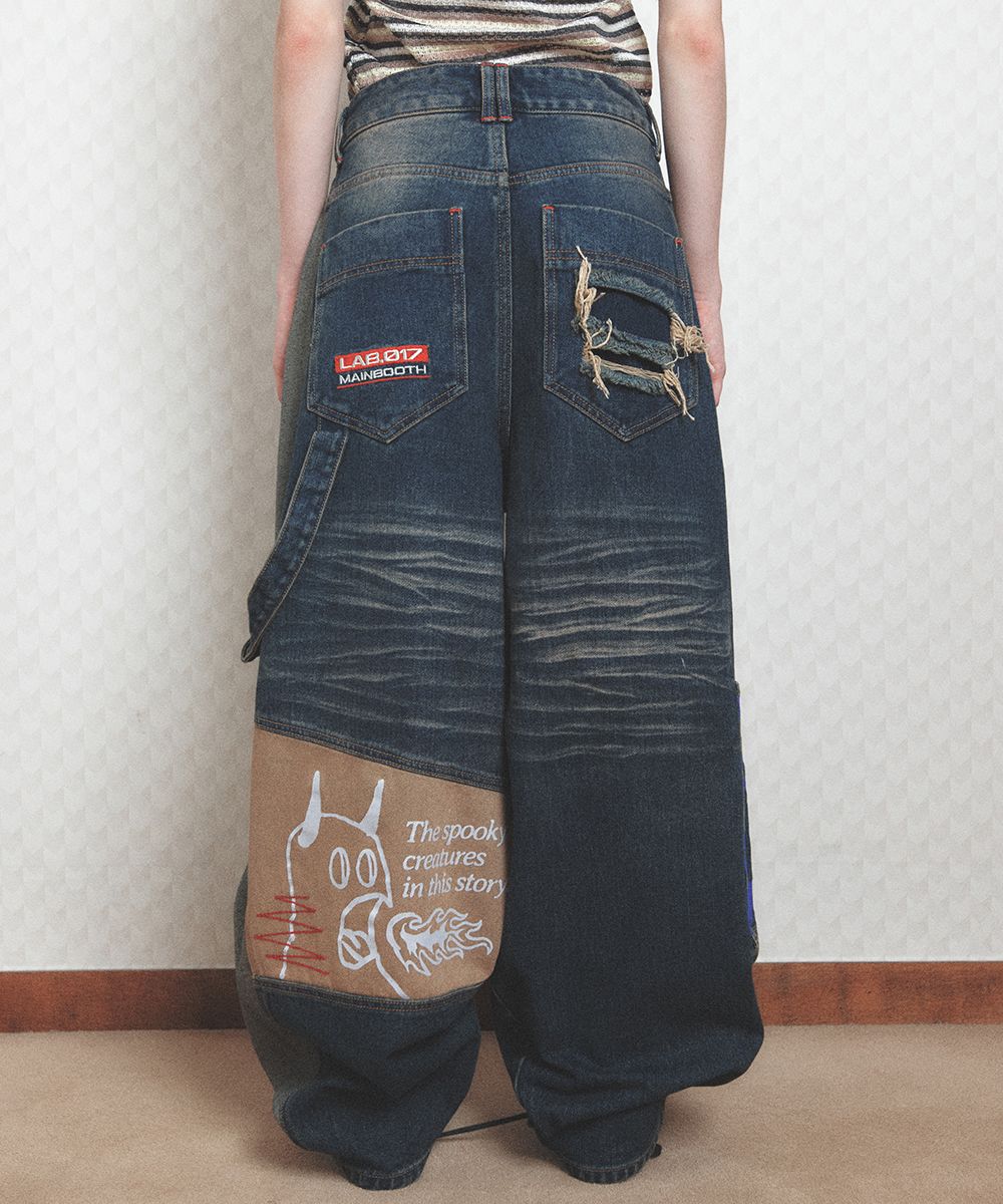 MUSINSA公式 | MAINBOOTH LAB.017 Balloon Denim Pants(INDIGO)