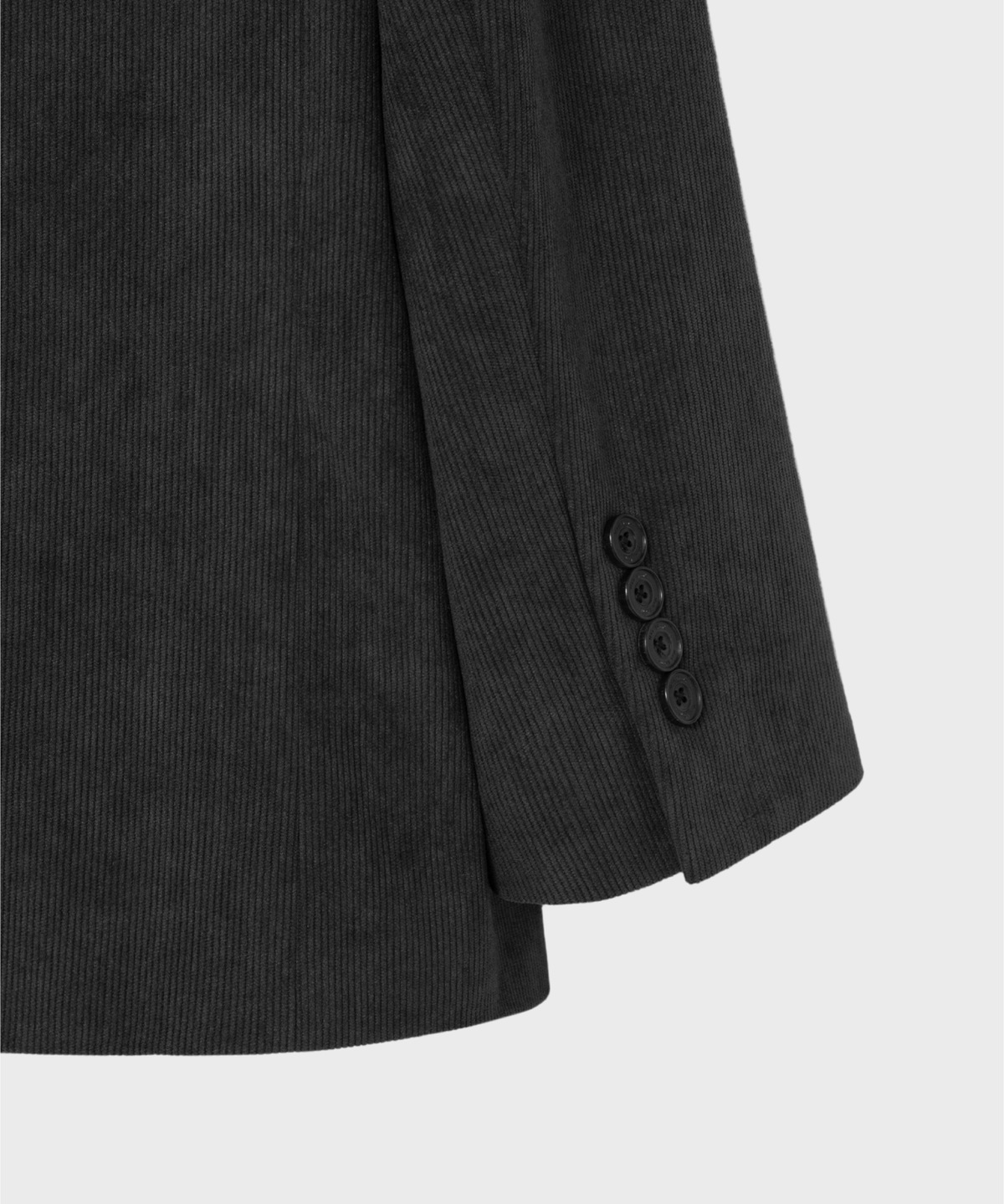 넌블랭크(NONBLANK) 코듀로이 세미 오버 핏 블레이저_DARK GREY