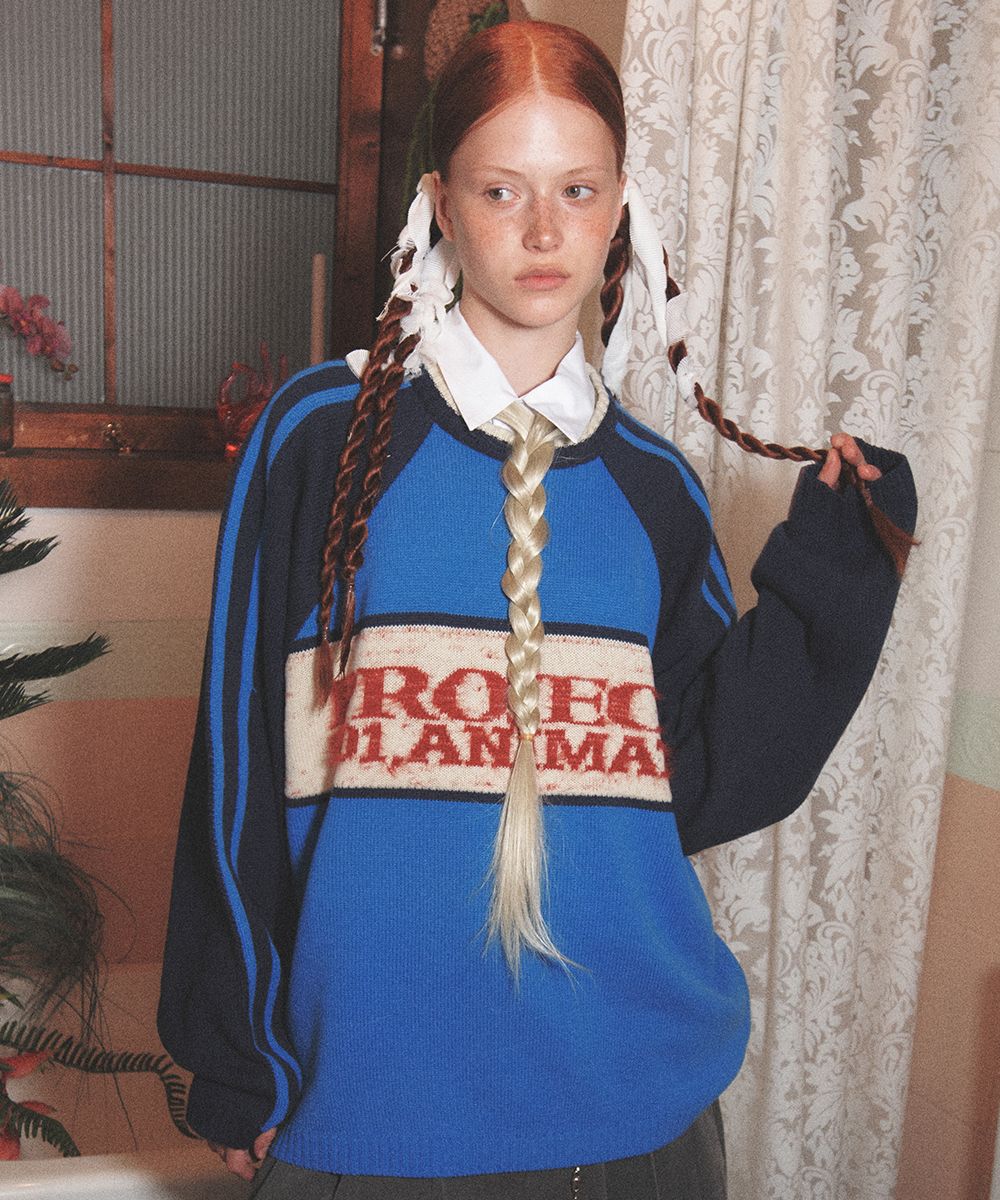 ★MAINBOOTH★Project 001 Sweater(BLUE)★正規品/韓国直送料込 MUSINSA | MAINBOOTH Project 001 Sweater(BLUE)