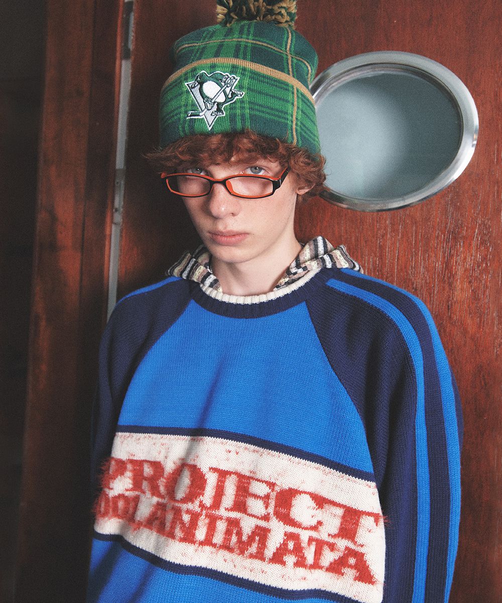 ★MAINBOOTH★Project 001 Sweater(BLUE)★正規品/韓国直送料込 MUSINSA | MAINBOOTH Project 001 Sweater(BLUE)