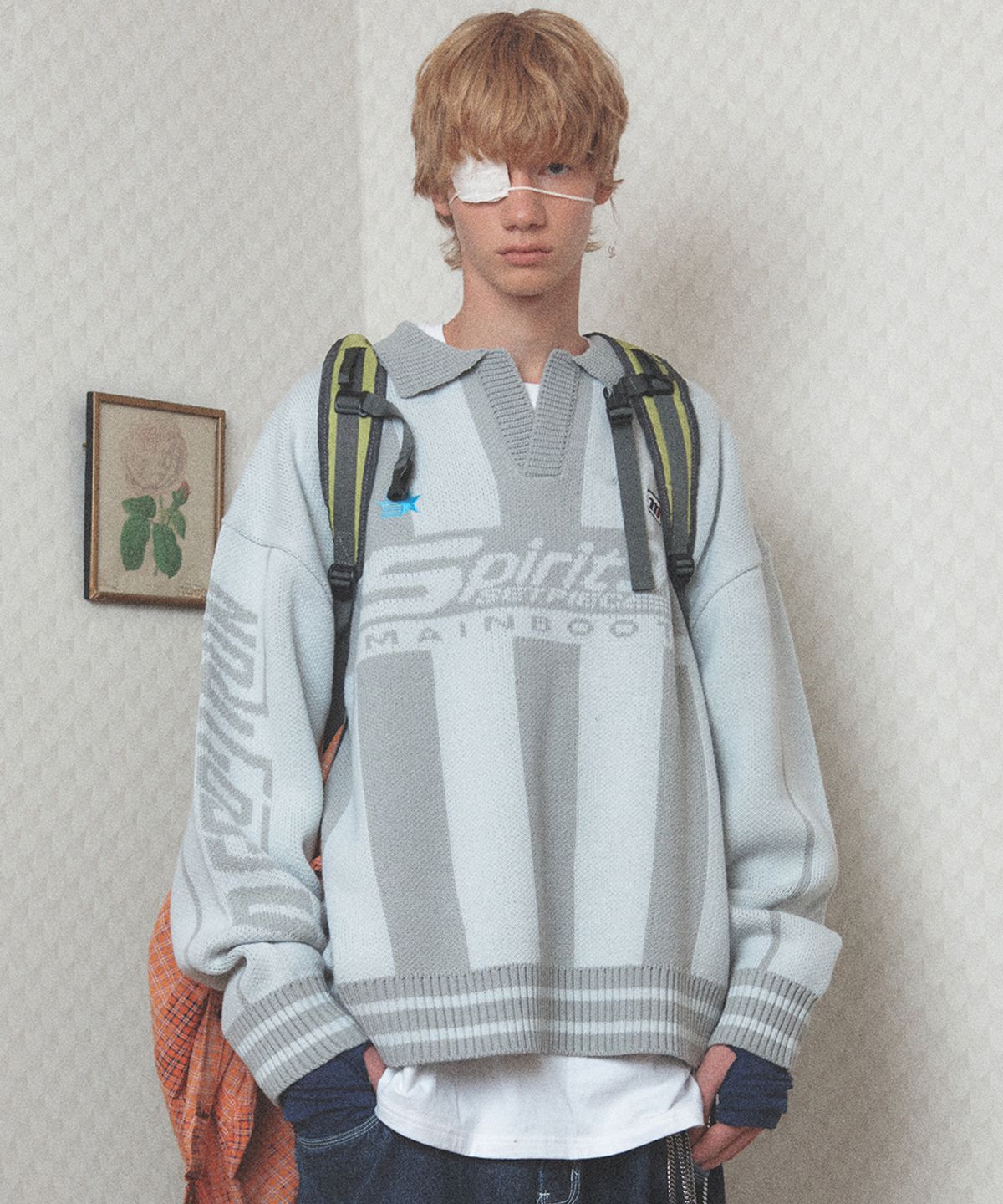 메인부스(MAINBOOTH) Spirit 97 Football Sweater(GRAY)