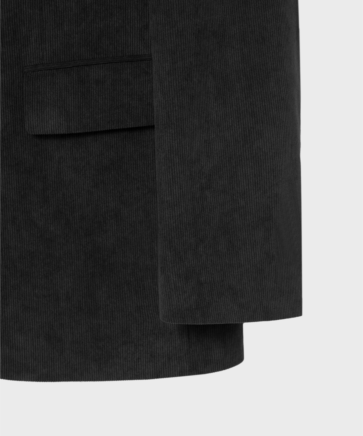 넌블랭크(NONBLANK) 코듀로이 세미 오버 핏 셋업 수트_DARK GREY