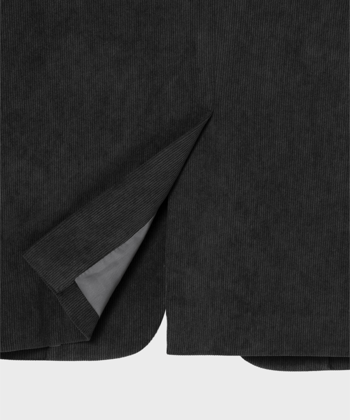 넌블랭크(NONBLANK) 코듀로이 세미 오버 핏 셋업 수트_DARK GREY