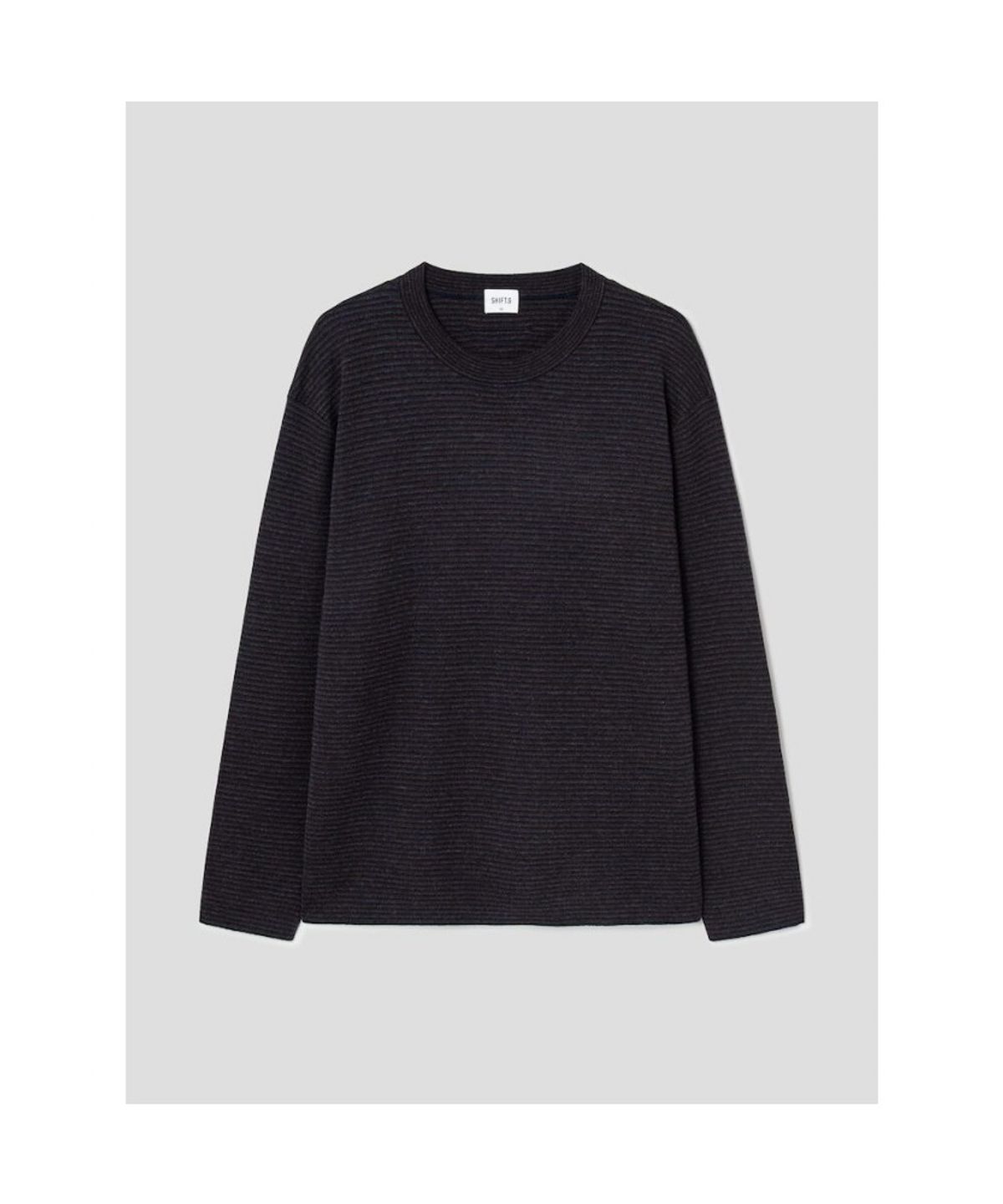 시프트지(SHIFT.G) Stripe Crewneck Sweater  Brick