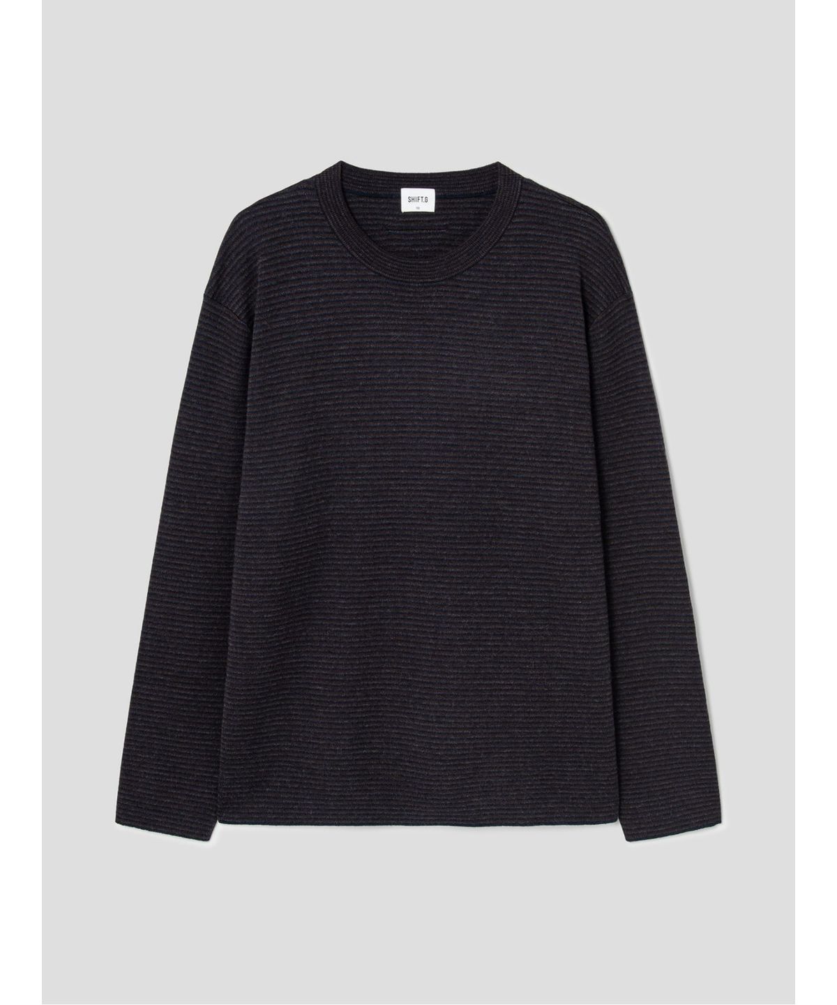 시프트지(SHIFT.G) Stripe Crewneck Sweater  Brick