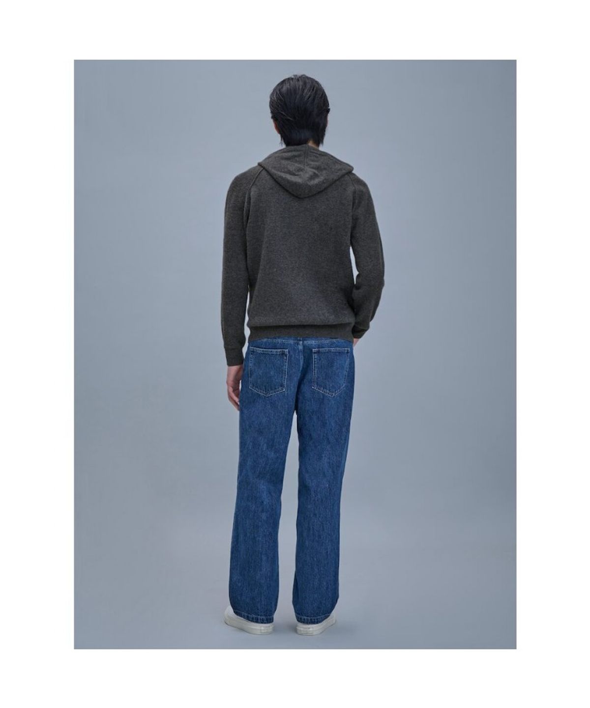 시프트지(SHIFT.G) Wool Texture Hoodie Sweater  Ash