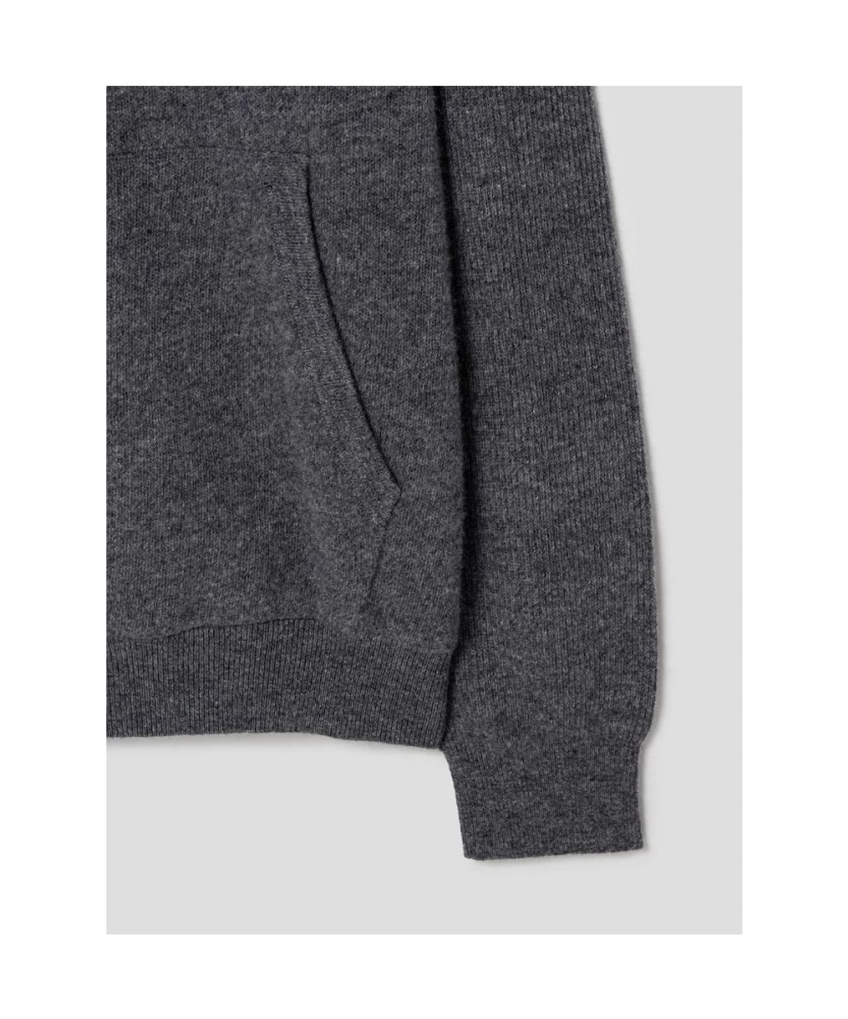 시프트지(SHIFT.G) Wool Texture Hoodie Sweater  Ash