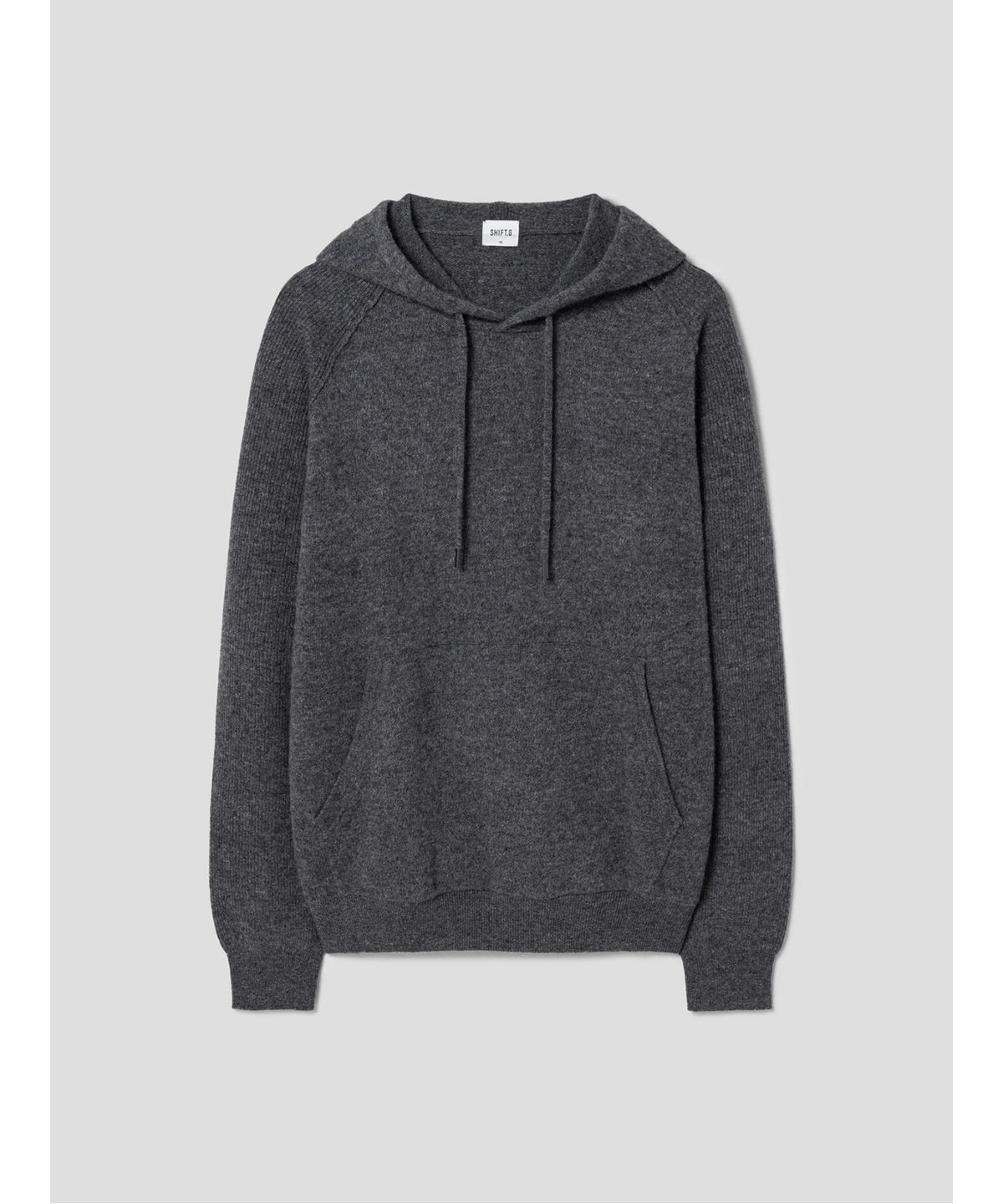 시프트지(SHIFT.G) Wool Texture Hoodie Sweater  Ash