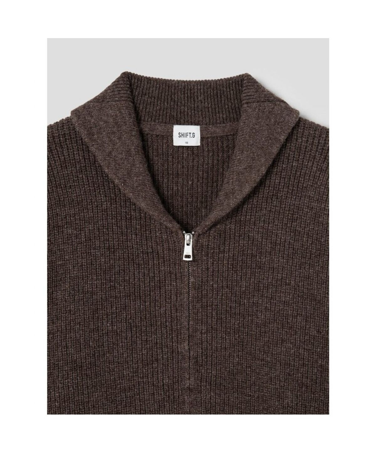 시프트지(SHIFT.G) Wool Varsity Cardigan  Brown