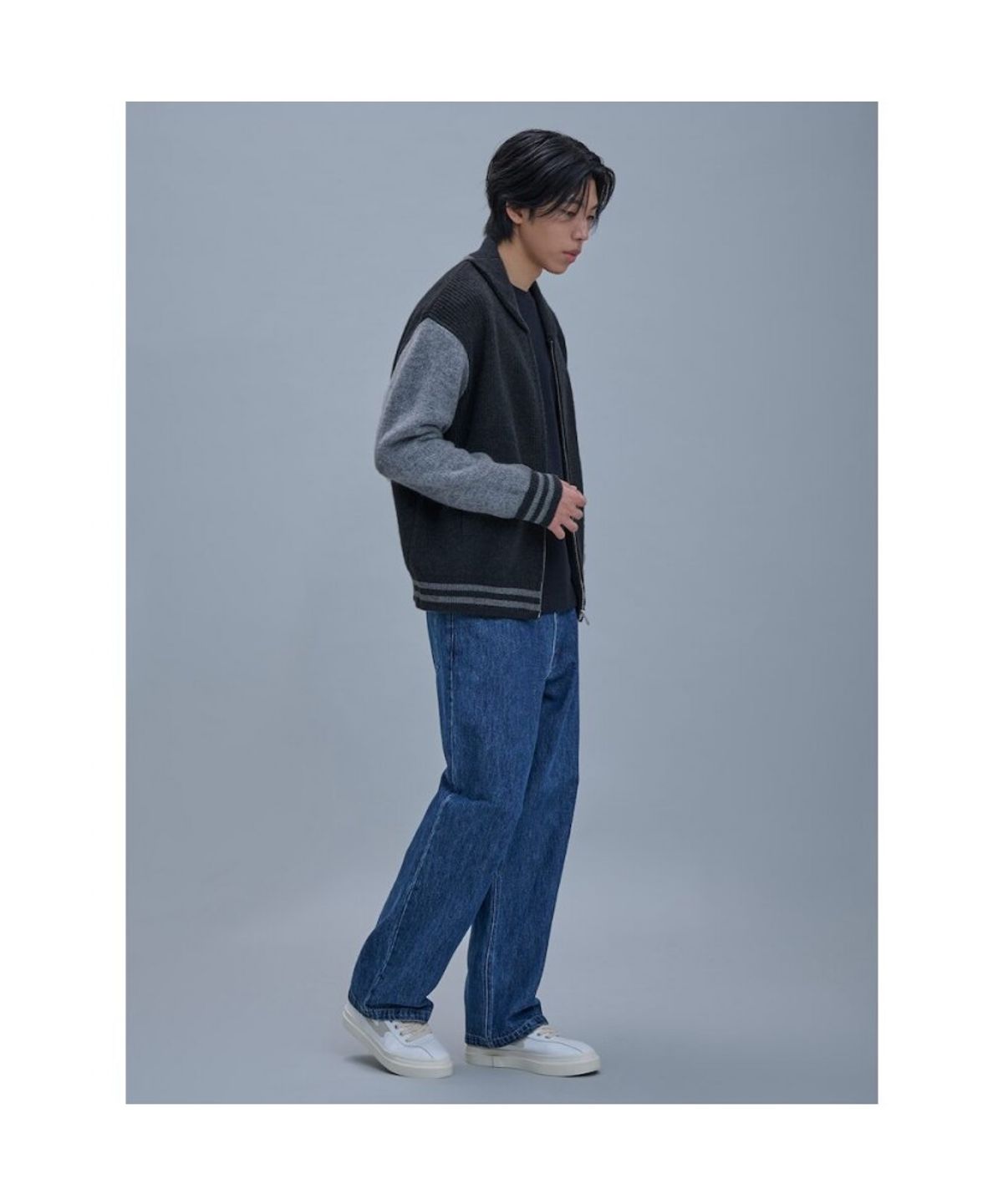 시프트지(SHIFT.G) Wool Varsity Cardigan  Green