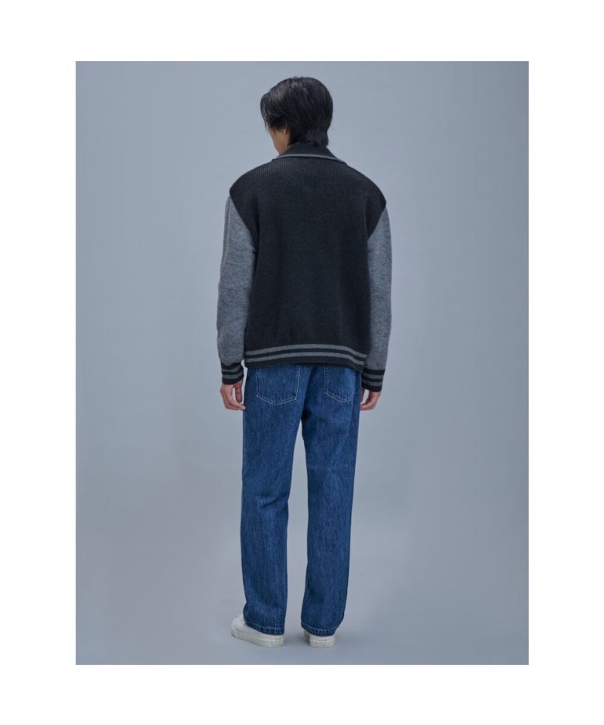 시프트지(SHIFT.G) Wool Varsity Cardigan  Green