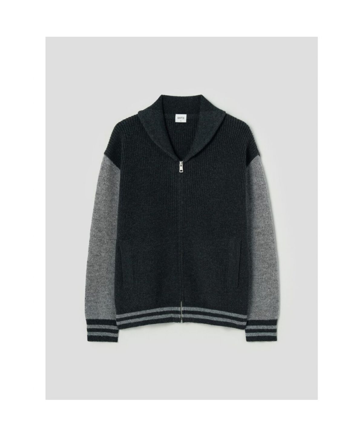 시프트지(SHIFT.G) Wool Varsity Cardigan  Green