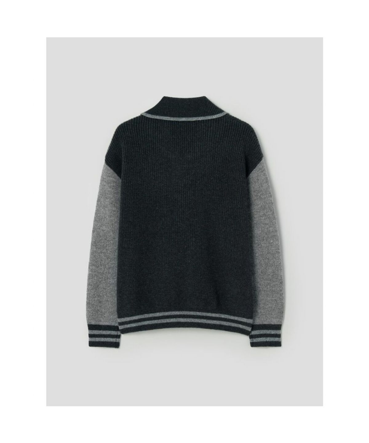 시프트지(SHIFT.G) Wool Varsity Cardigan  Green