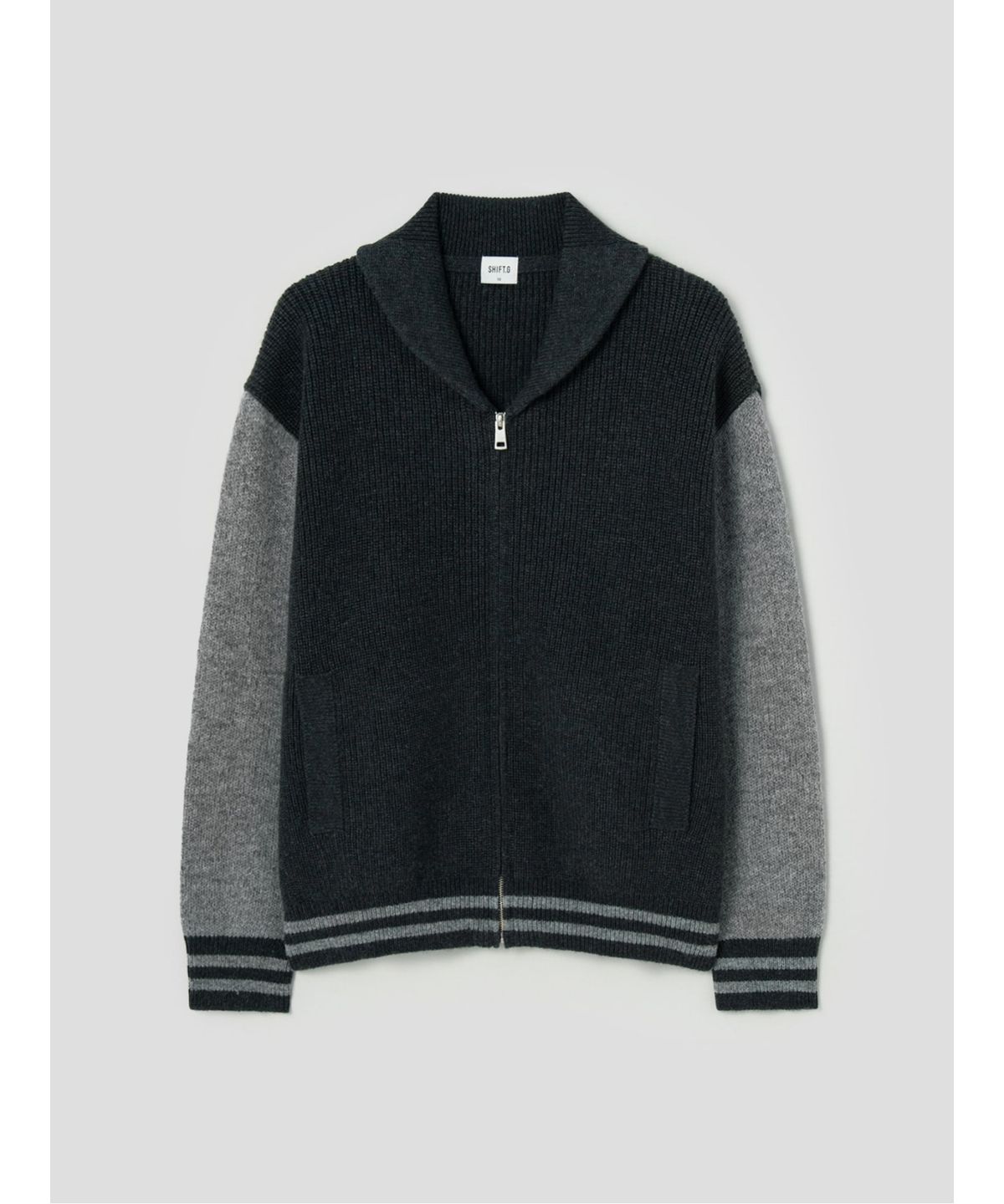 시프트지(SHIFT.G) Wool Varsity Cardigan  Green