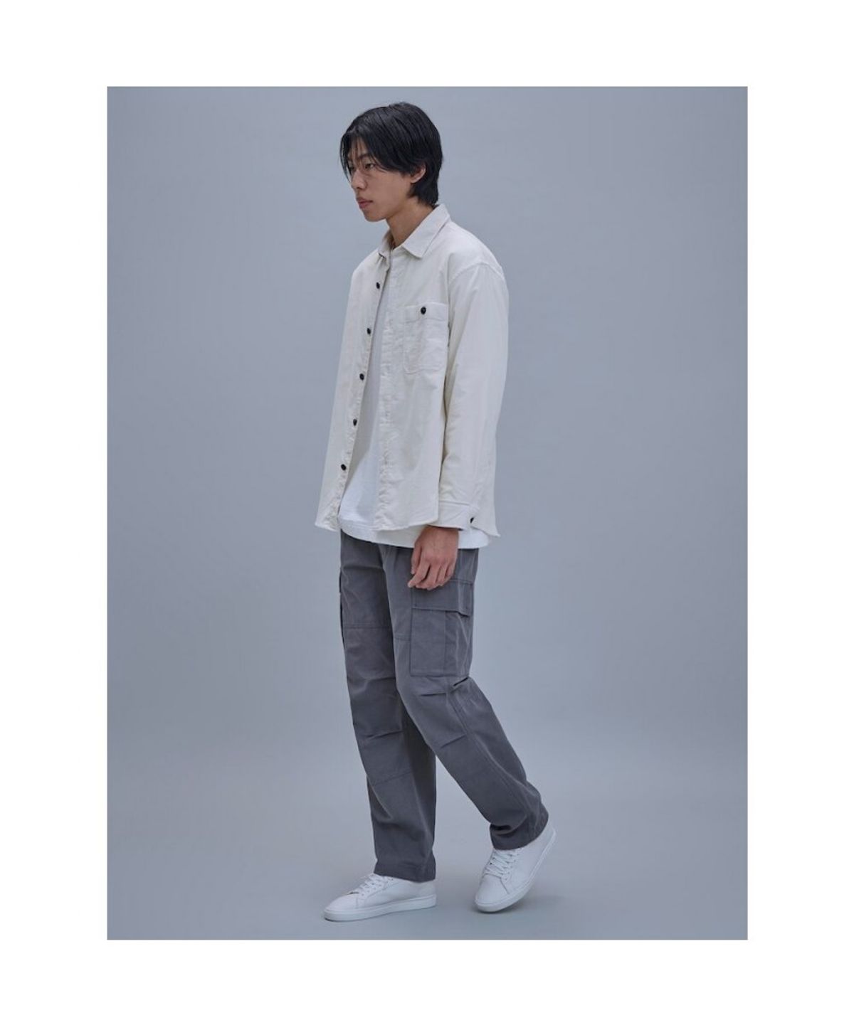시프트지(SHIFT.G) Corduroy Cloud Shirts  Ivory