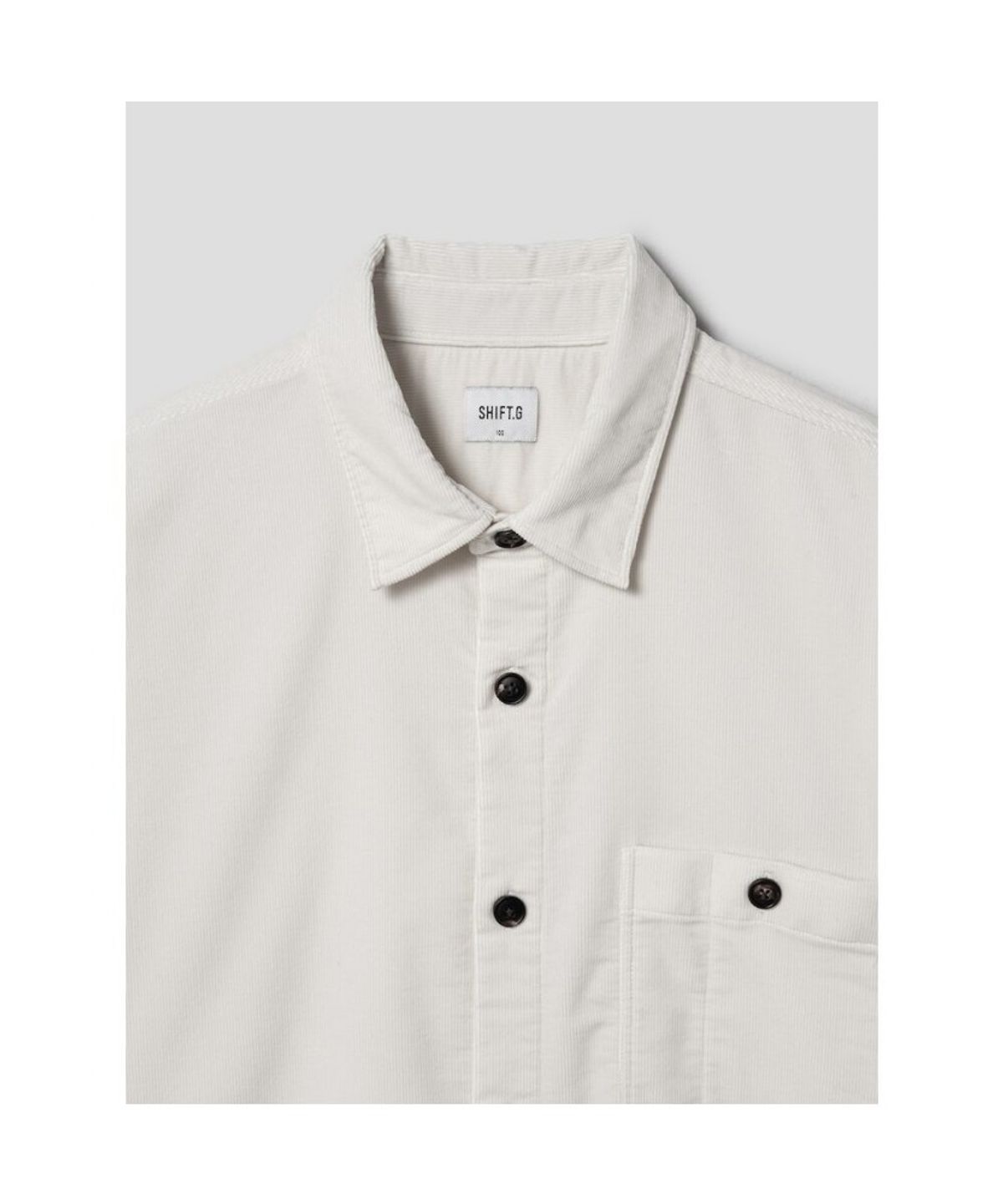 시프트지(SHIFT.G) Corduroy Cloud Shirts  Ivory
