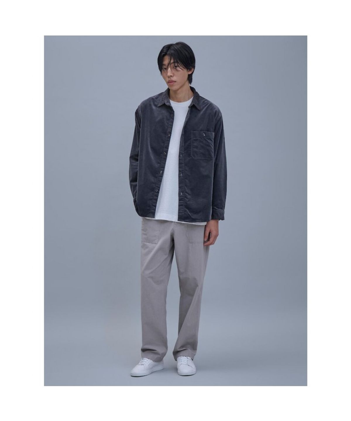 시프트지(SHIFT.G) Corduroy Cloud Shirts  Ash