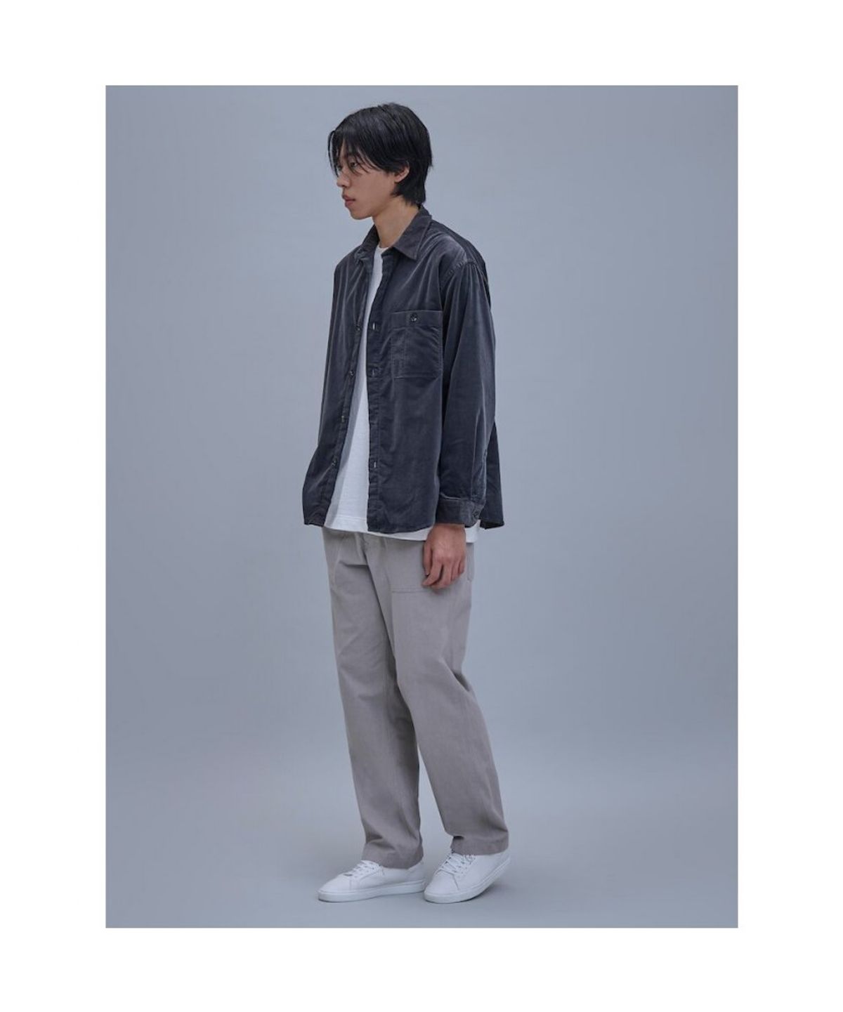 시프트지(SHIFT.G) Corduroy Cloud Shirts  Ash